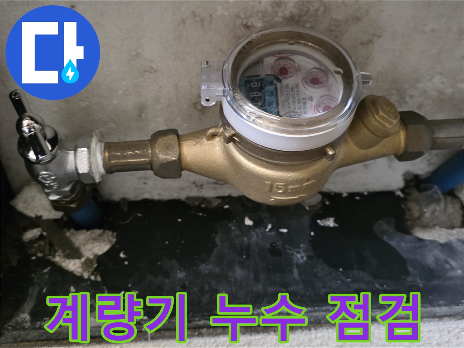 남양주 진건 - 수도 계량기 주변 누수 점검 - 꼼꼼 확인