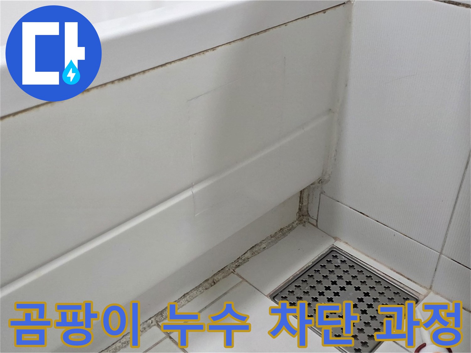 고양시 욕조 곰팡이 실리콘 누수 완벽하게 차단 시공 과정