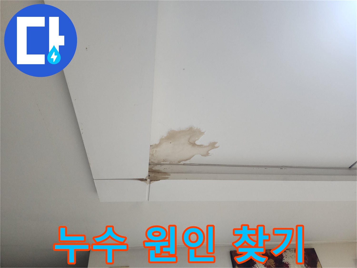 석고보드 누수 원인 찾기 - 일산 가좌동 석고보드 천장 누수 현장에서 누수탐지 전문가가 누수 원인을 찾고 있습니다. 첨단 장비를 사용하여 정확하게 진단합니다.