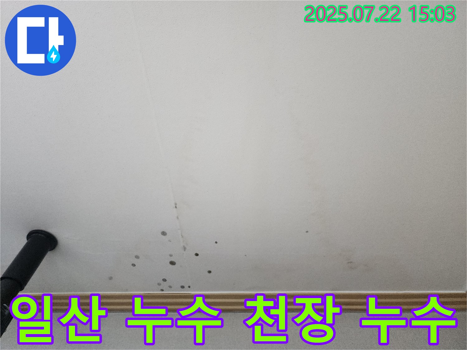 일산서구 가좌동 누수 - 가좌2로 다세대 주택 천장 누수를 해결한 사진입니다.