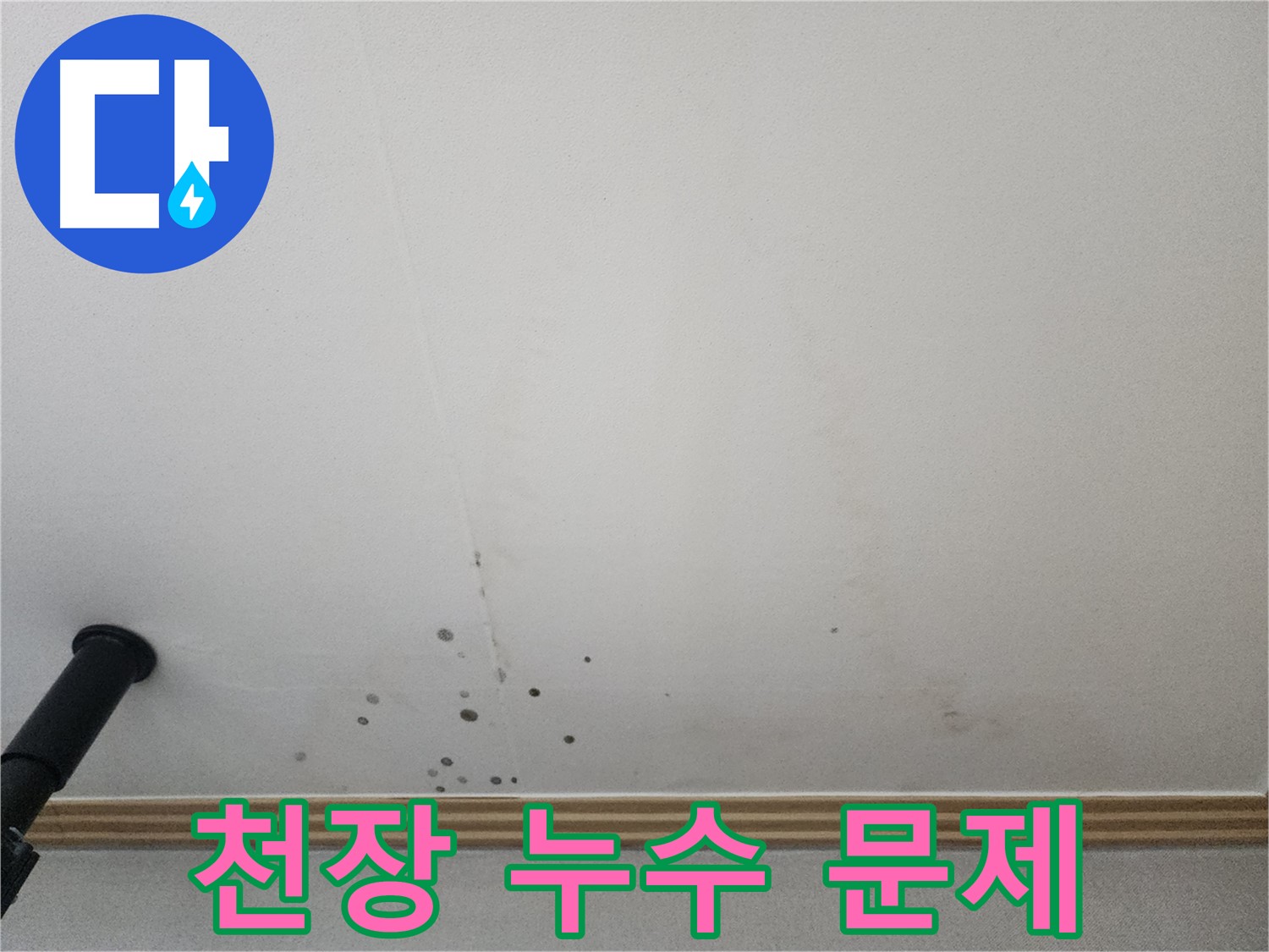 천장 누수 문제 - 누수 문제 해결은 전문가에게 맡기세요.