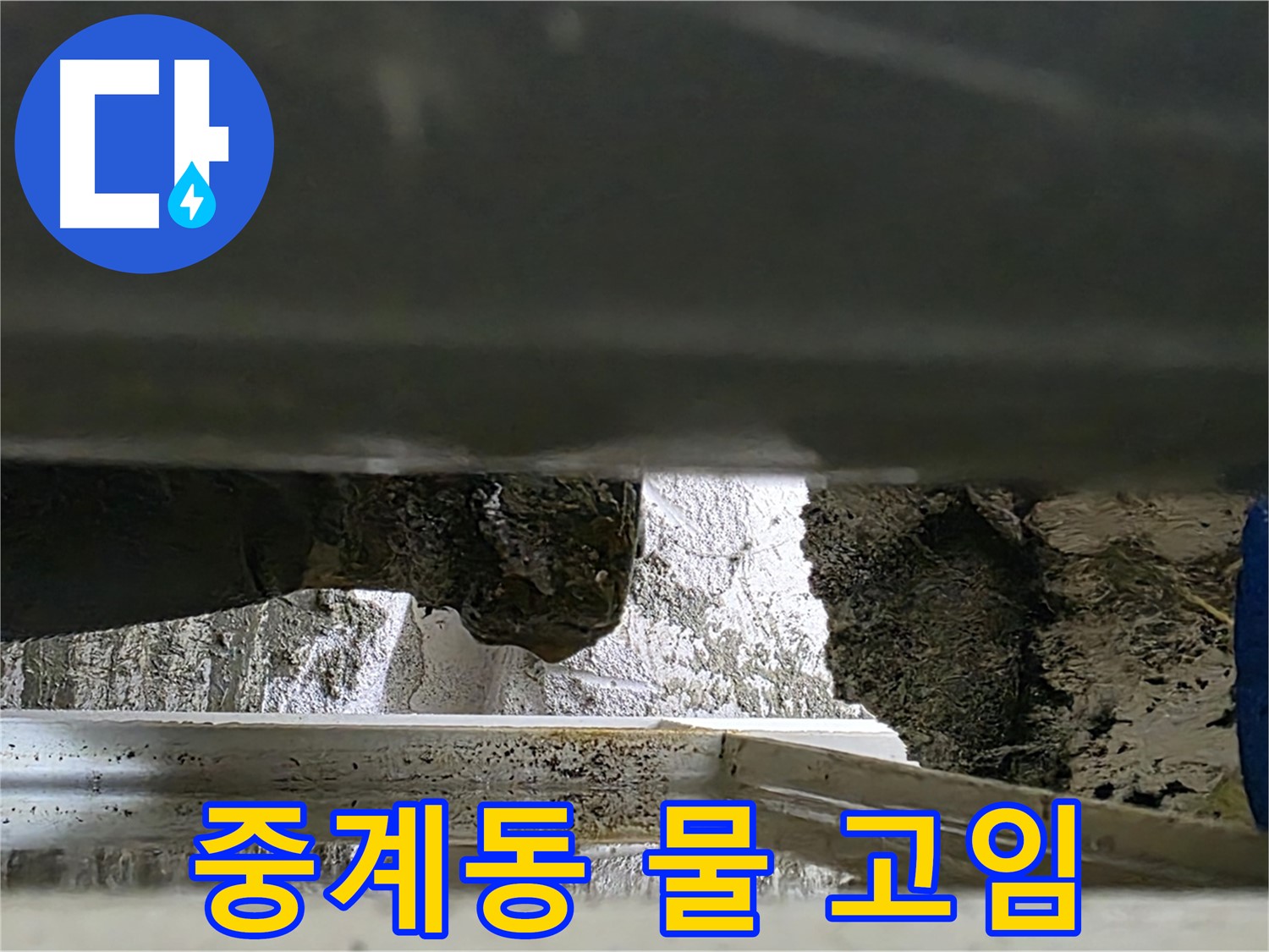 중계동 배관 누수 - 배관 아래 물 고임, 숨겨진 누수 의심