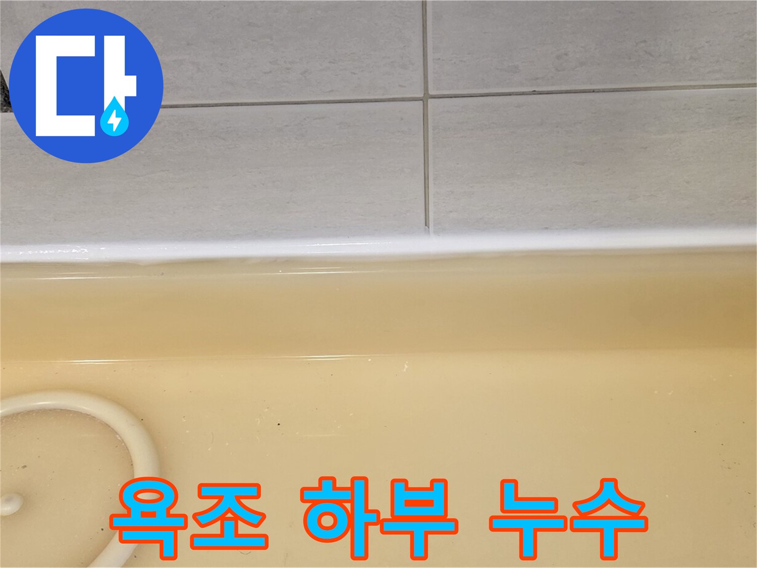 과천시 문원동 욕조 하부 누수 - 누수 원인을 파악하기 위해 점검 중인 누수탐지 전문가의 모습