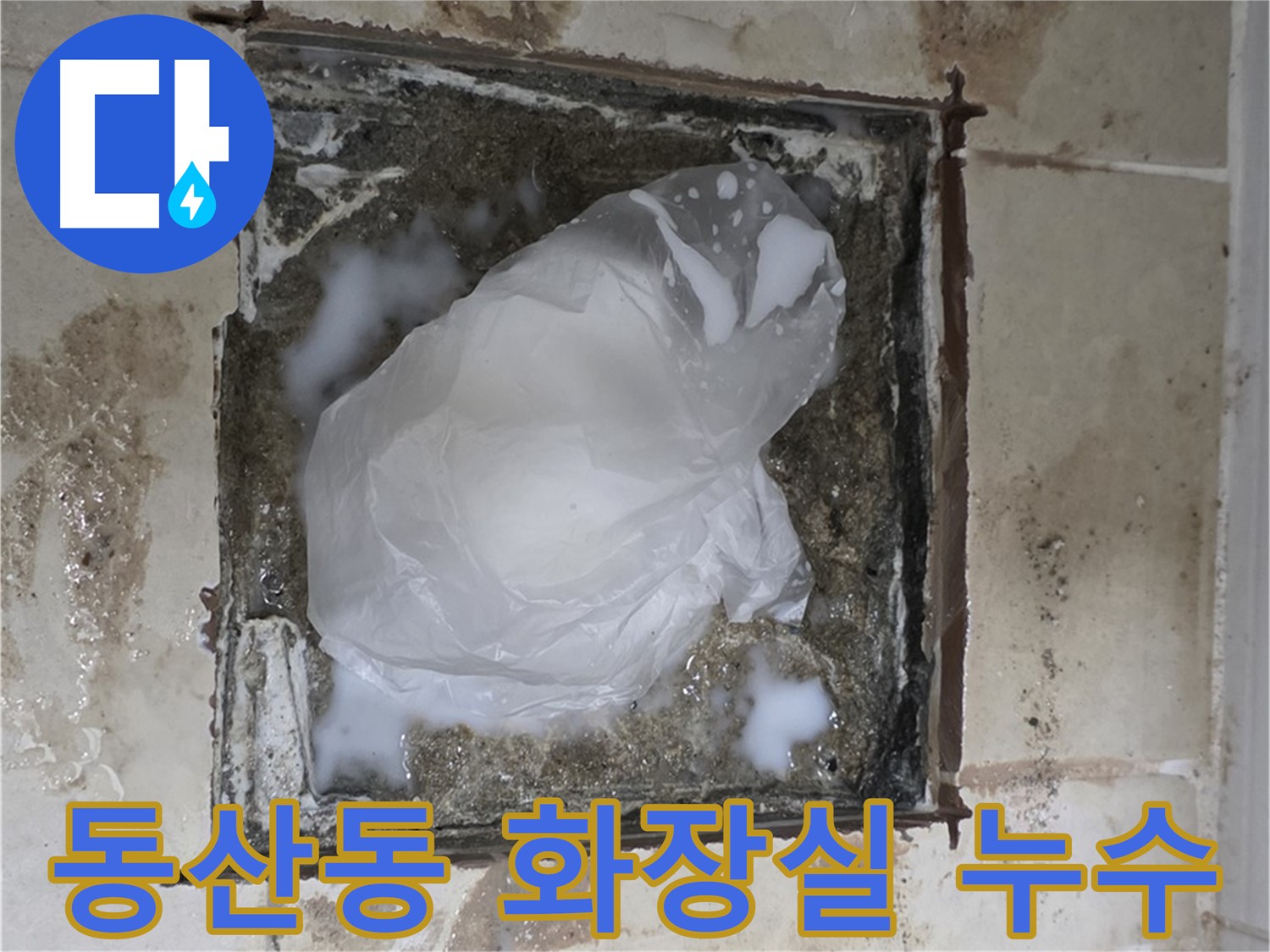 고양시 덕양구 동산동 화장실 변기-유가 주변 누수 해결 공사 사진