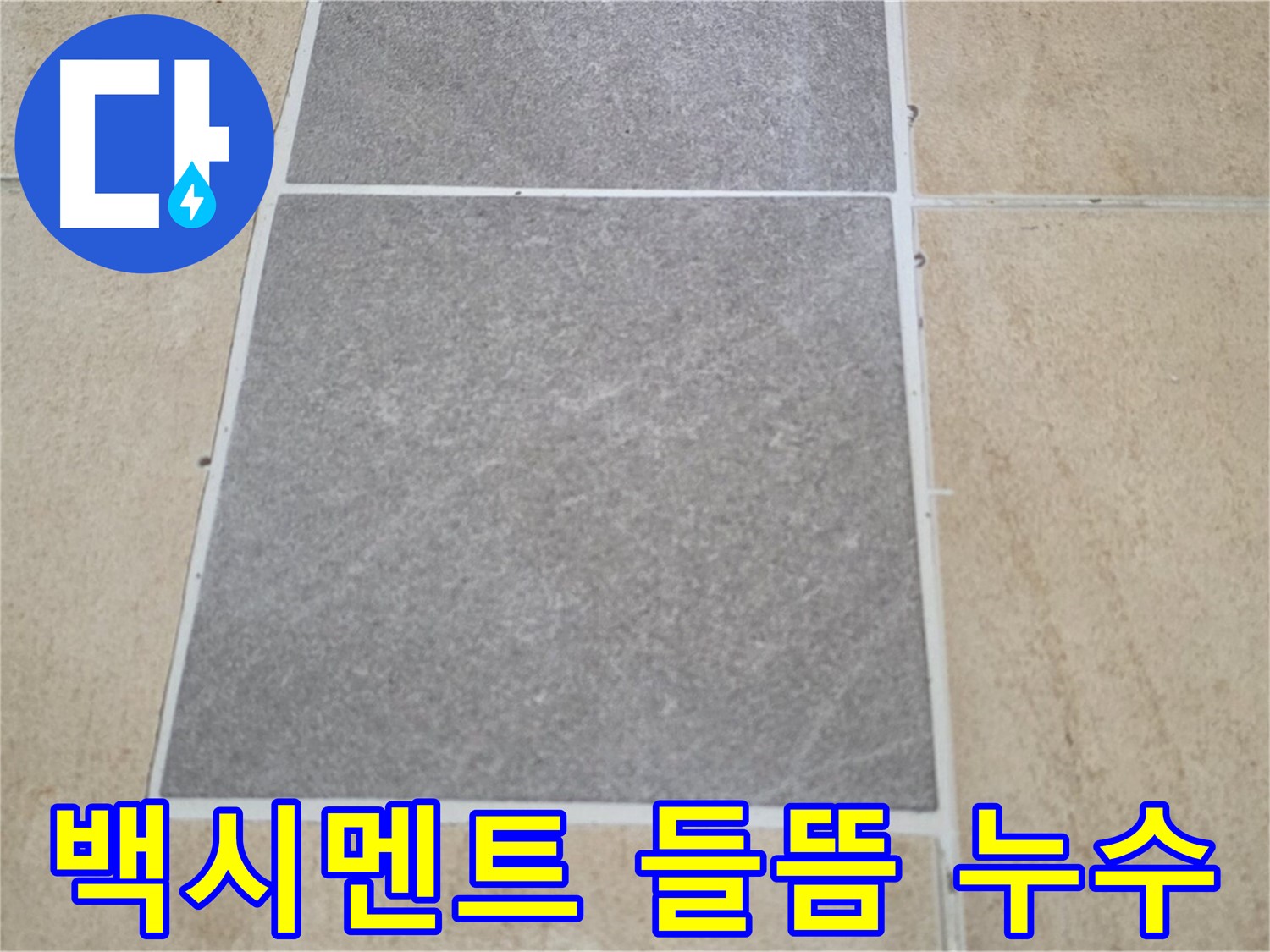 양주 삼숭동 아파트 - 타일 틈새 백시멘트가 들떠 누수가 발생할 가능성이 있습니다.