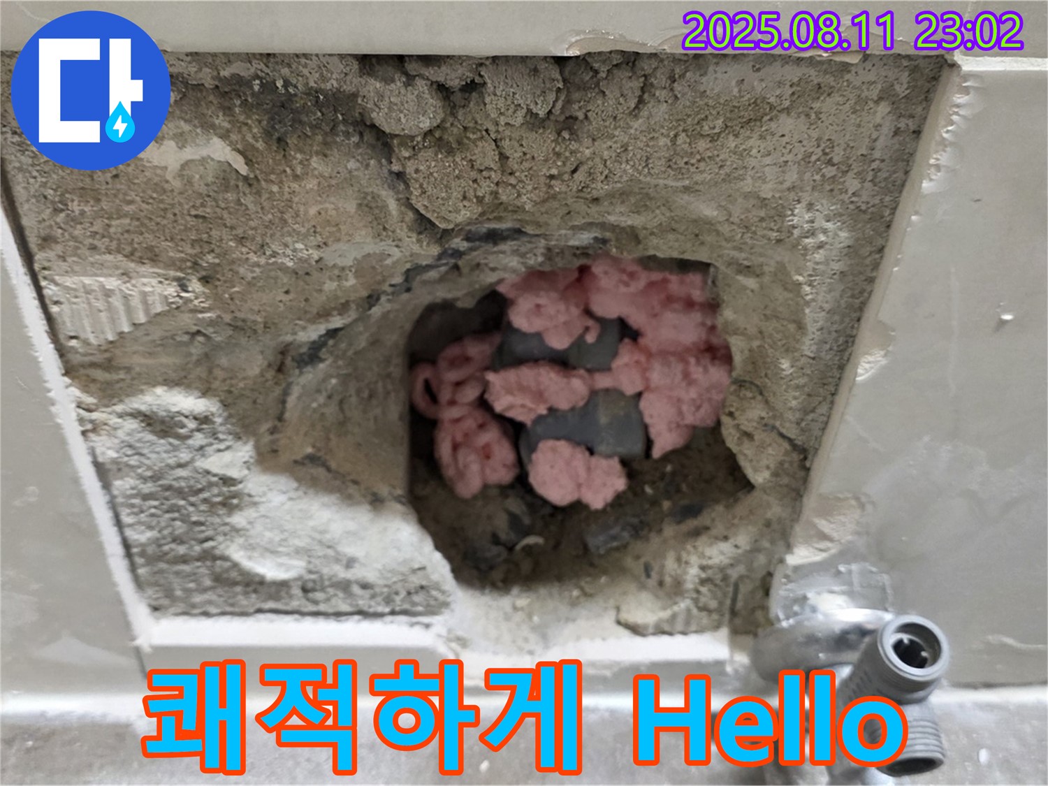 성북구 하월곡동 래미안월곡아파트 누수 - 천장 속 핑크 단열재, 곰팡이 깨끗하게 ByeBye! 쾌적하게 Hello!