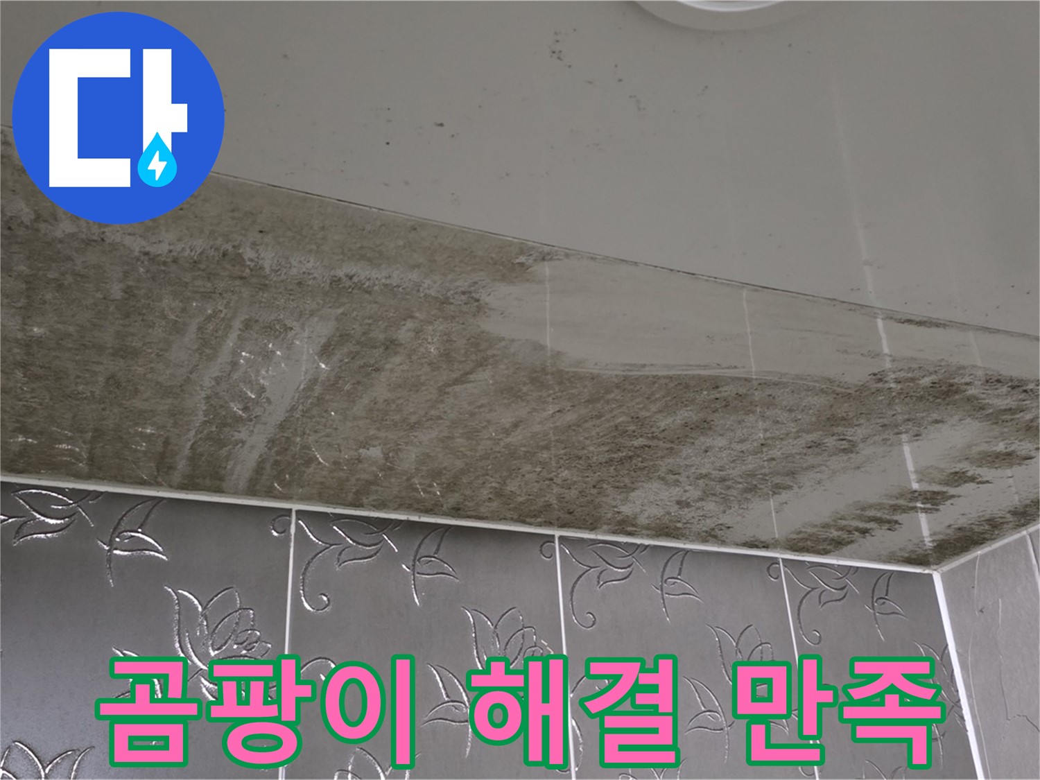 곰팡이 욕실 - 완벽하게 해결된 후 고객님의 만족도 100%!