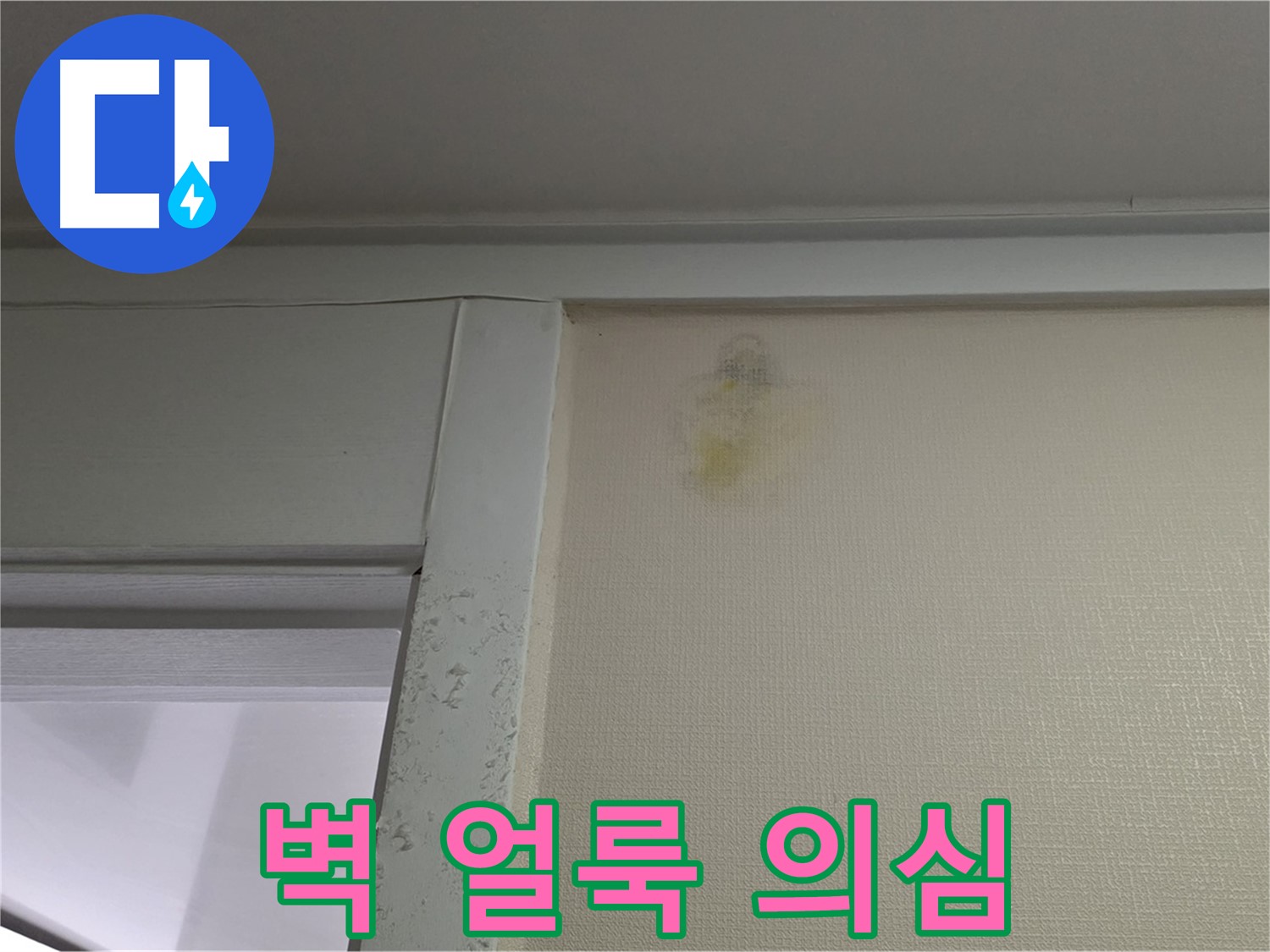 분당 운중동 산운마을 아파트 벽 얼룩 - 초기 누수 의심 및 원인 파악