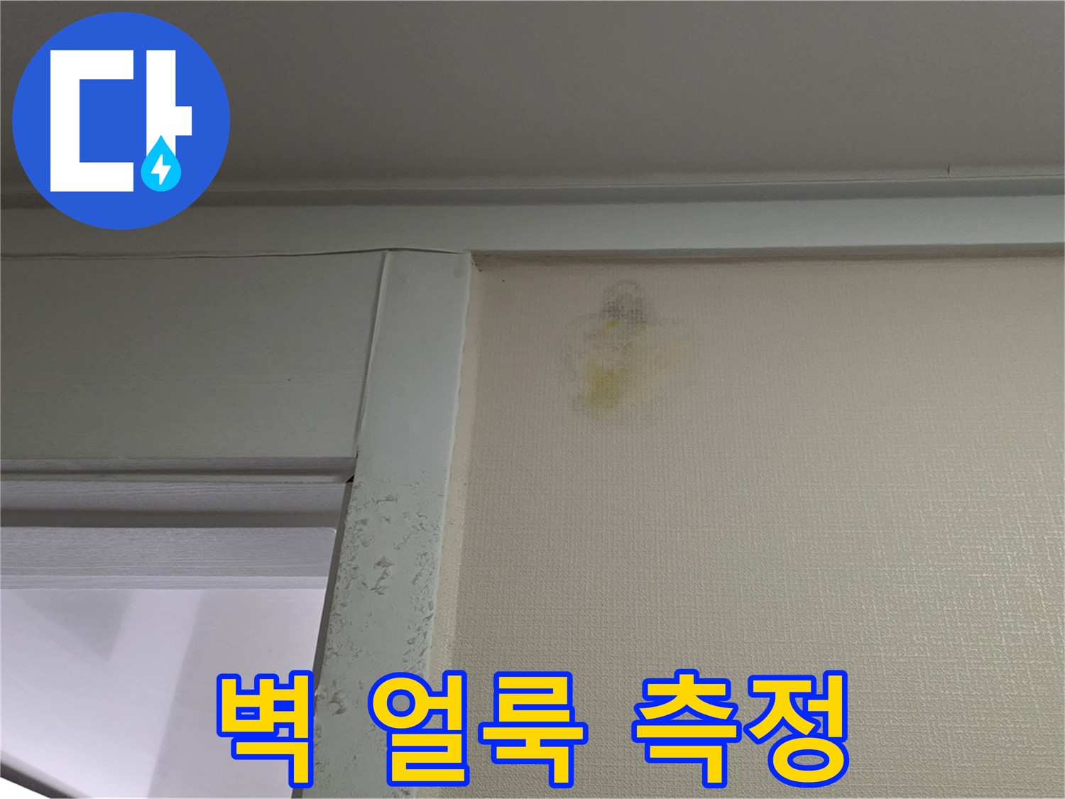 분당 운중동 산운마을 아파트 - 벽 얼룩 초기 누수 의심, 습도 측정