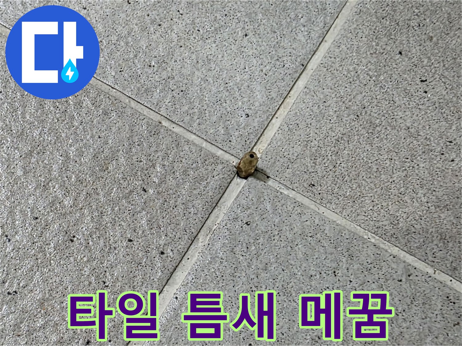 분당구 운중동 아파트 타일 틈새 메꿈 작업 - 꼼꼼한 시공으로 누수 완벽 차단