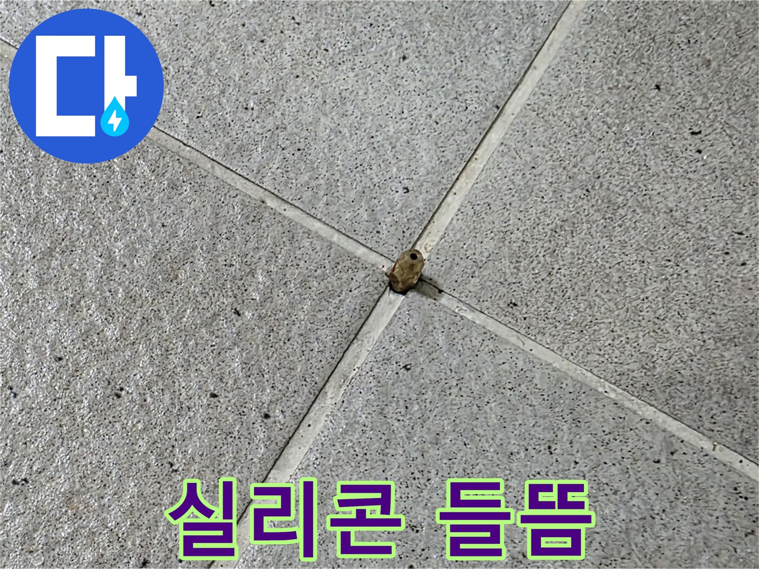 성남 분당 산운로 아파트 - 타일 틈새 실리콘 들뜸, 누수의 시작일 수 있습니다.