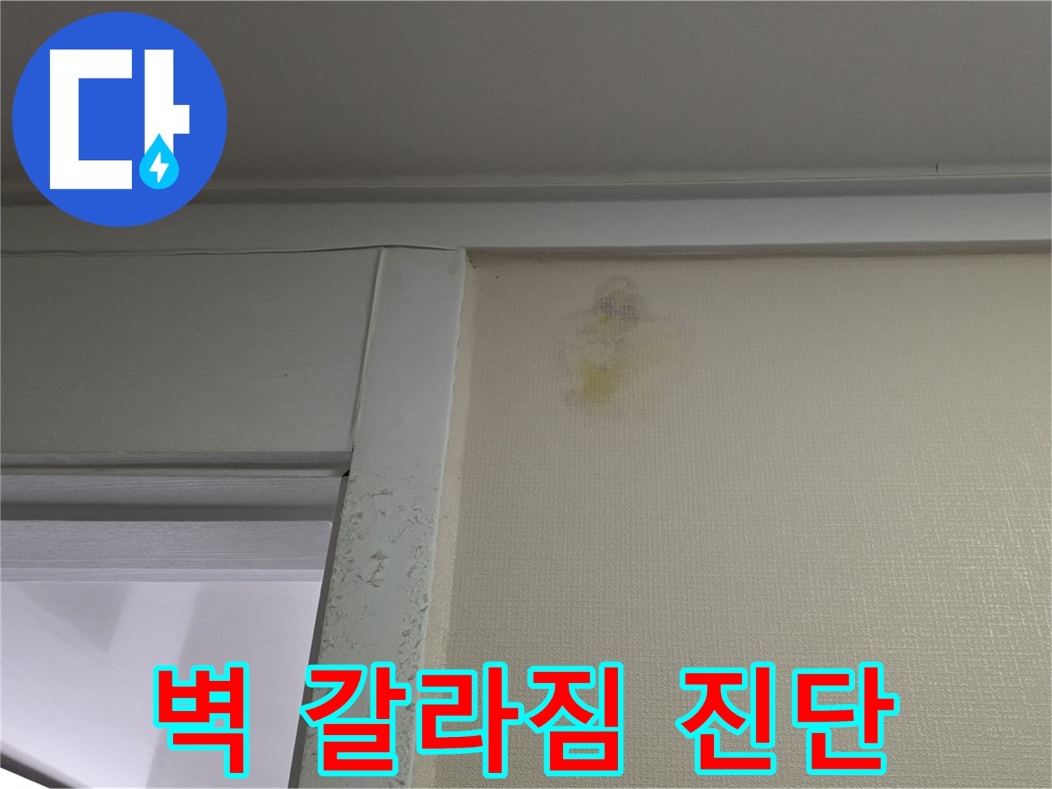 성남 분당 운중동 산운마을 아파트 - 벽 갈라짐 누수 초기 의심
