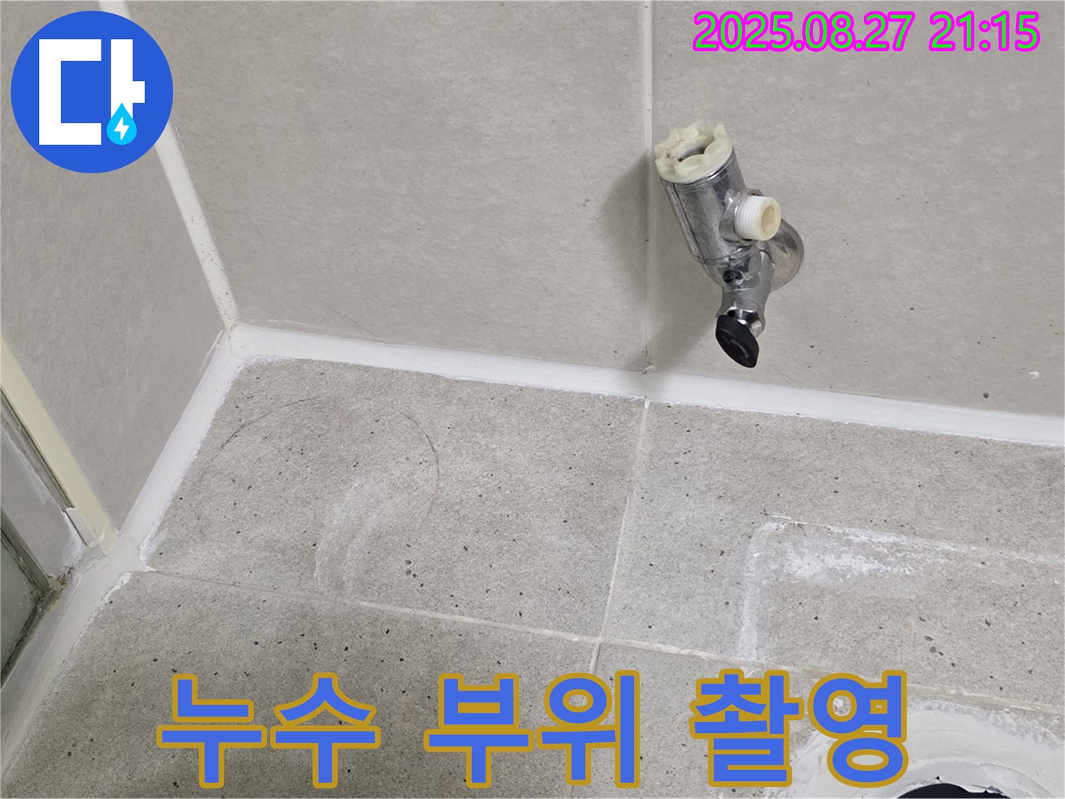 성남 분당 운중동 - 샤워기 수전 철거 후 누수 부위 정밀 촬영 및 기록