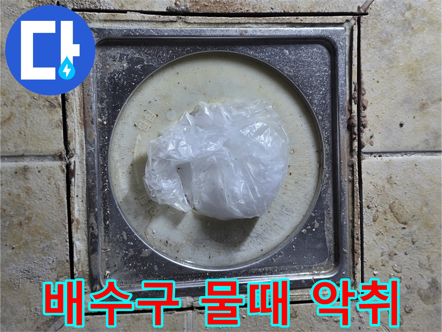욕실 배수구 물때 - 악취 및 누수 가능성 진단
