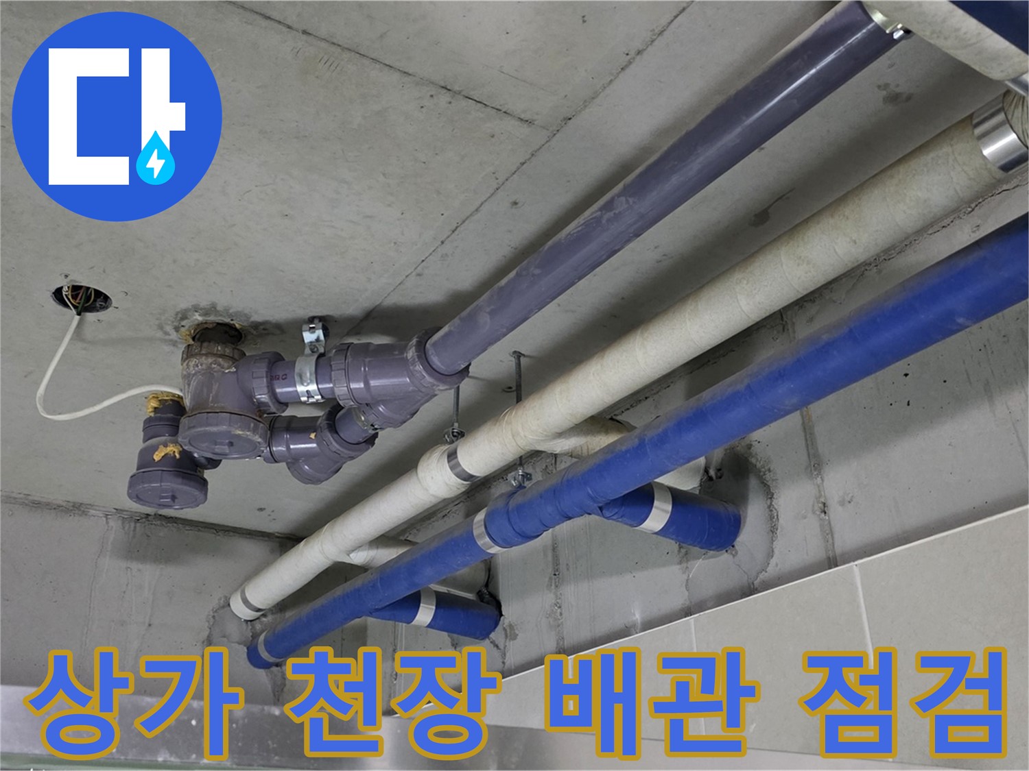 분당 산운마을 상가 천장 배관 점검 - 꼼꼼한 진단과 완벽한 해결