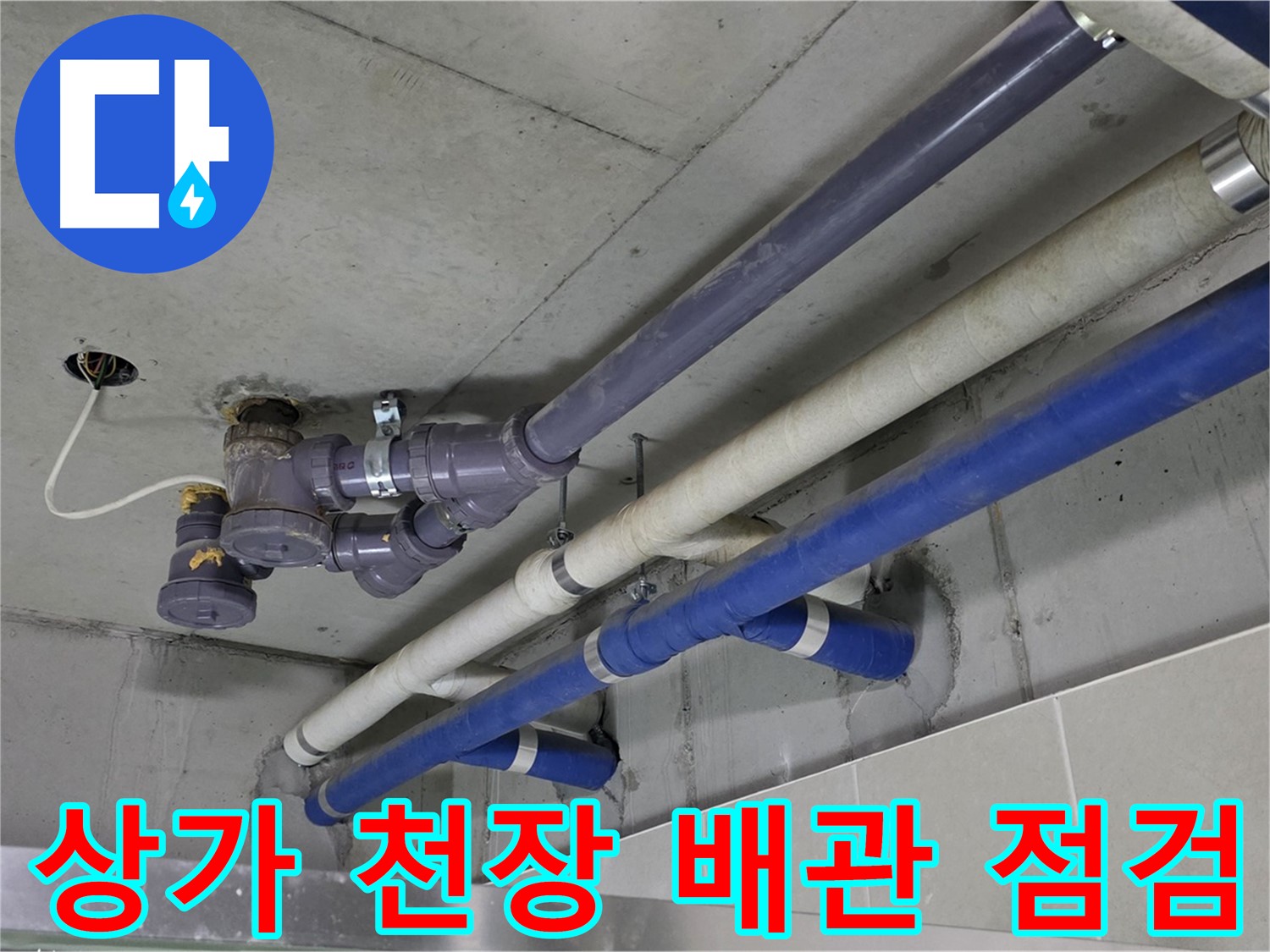 분당 산운마을 상가 천장 배관 점검 - 꼼꼼한 진단과 완벽한 해결