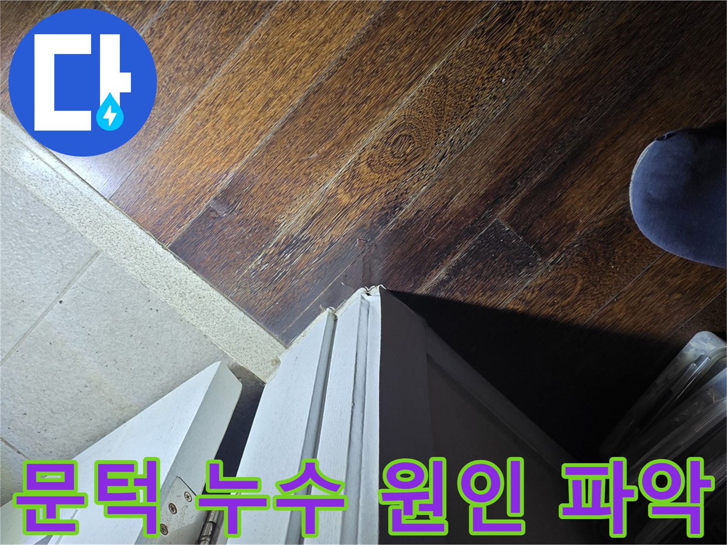 분당 아파트 누수 - 운중동 산운마을 문턱 누수 원인 꼼꼼히 파악 중