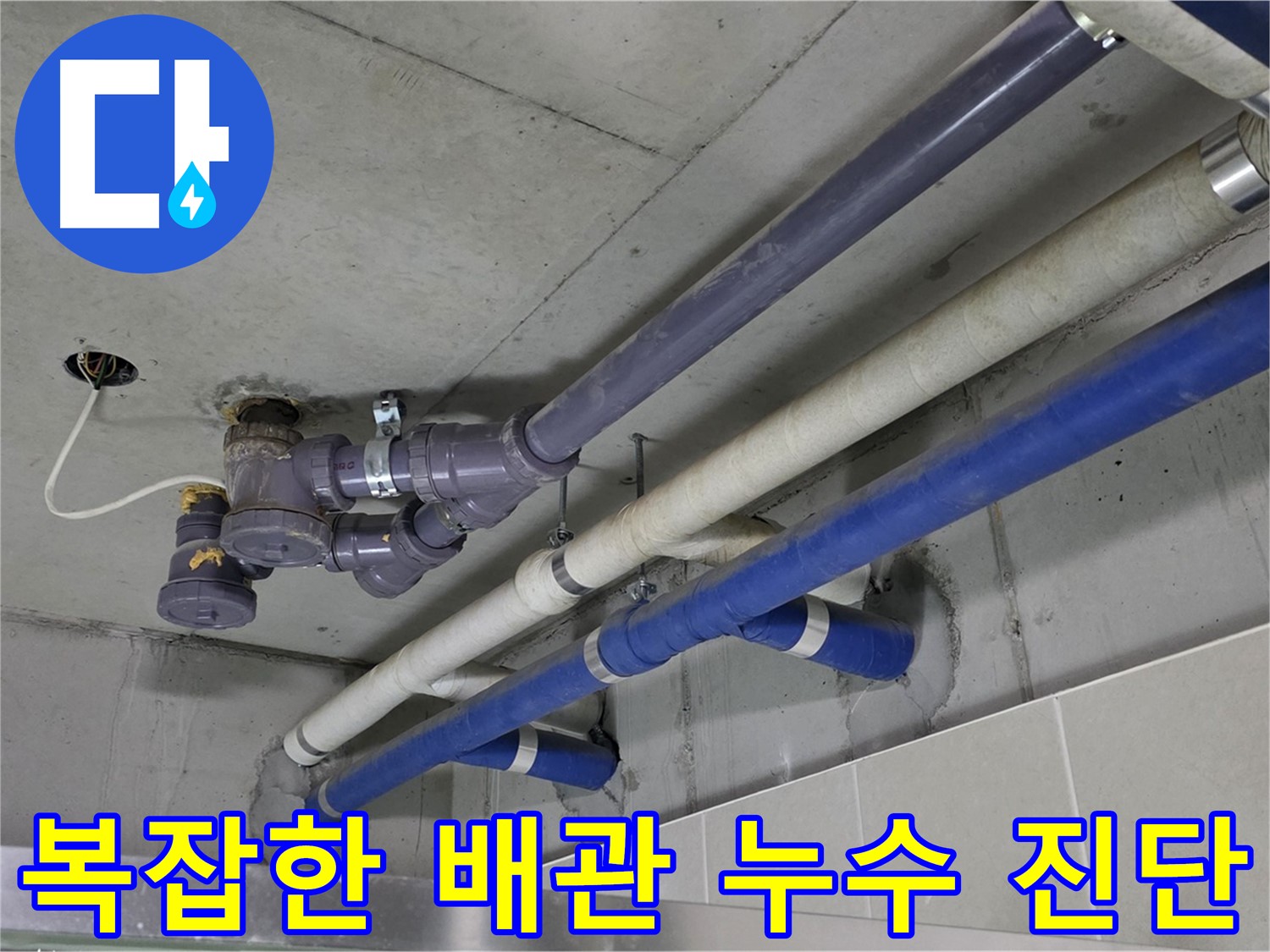 분당 운중동 6단지 상가 복잡한 배관 누수 진단 - 정확한 원인 파악과 맞춤 해결