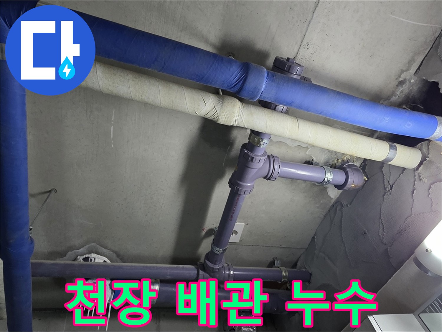 분당 운중동 산운마을 6단지 아파트 천장 배관 누수 - 꼼꼼하게 점검하여 숨겨진 누수 지점을 찾아냅니다.