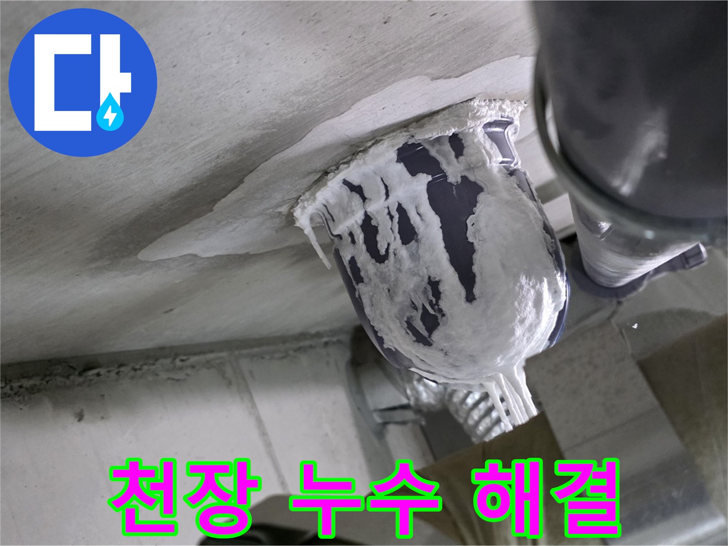 분당 운중동 산운마을 - 천장 누수 완벽 해결, 책임 시공 약속