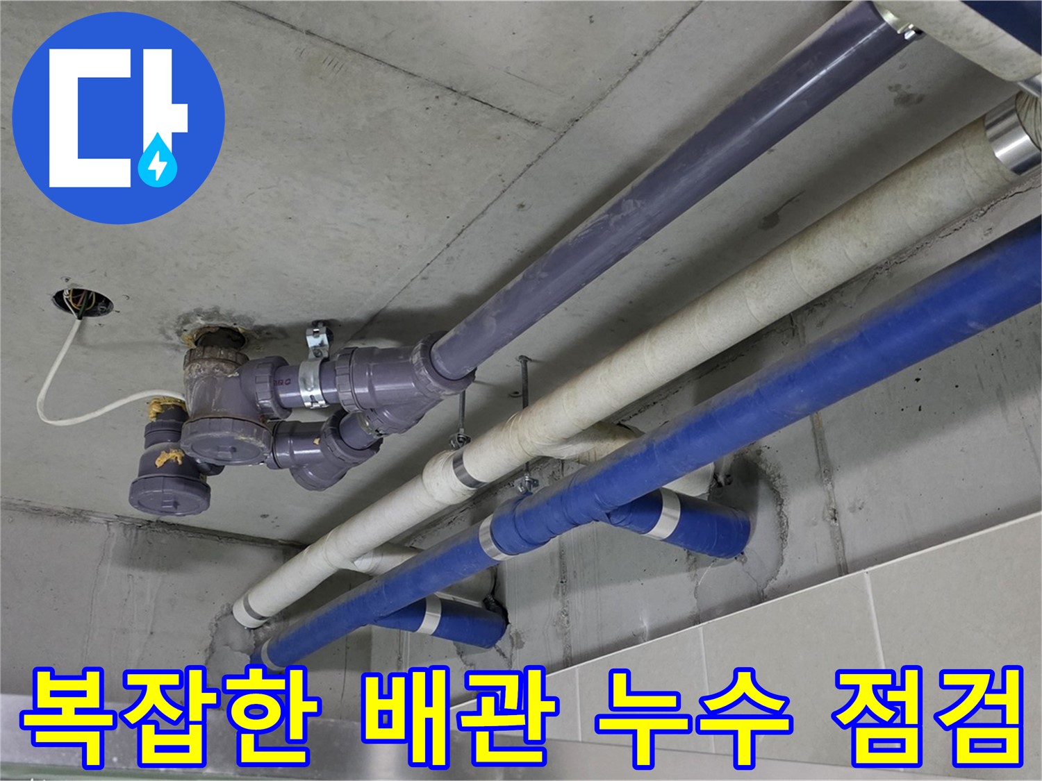 성남 분당 상가 복잡한 배관 누수 점검 - 꼼꼼한 확인과 완벽한 해결