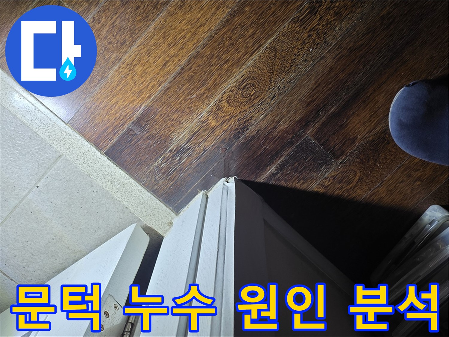 운중동 산운마을 아파트 누수 - 문턱 주변 누수 원인 정밀 분석 과정