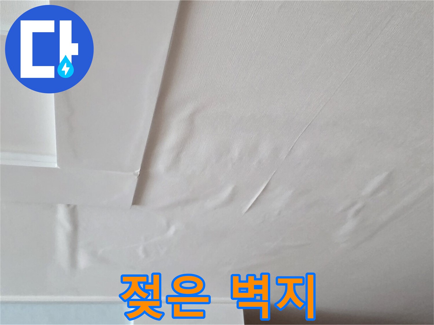 일동기산베스트빌 아파트 천장 누수 - 젖은 벽지와 곰팡이 확산 일보 직전