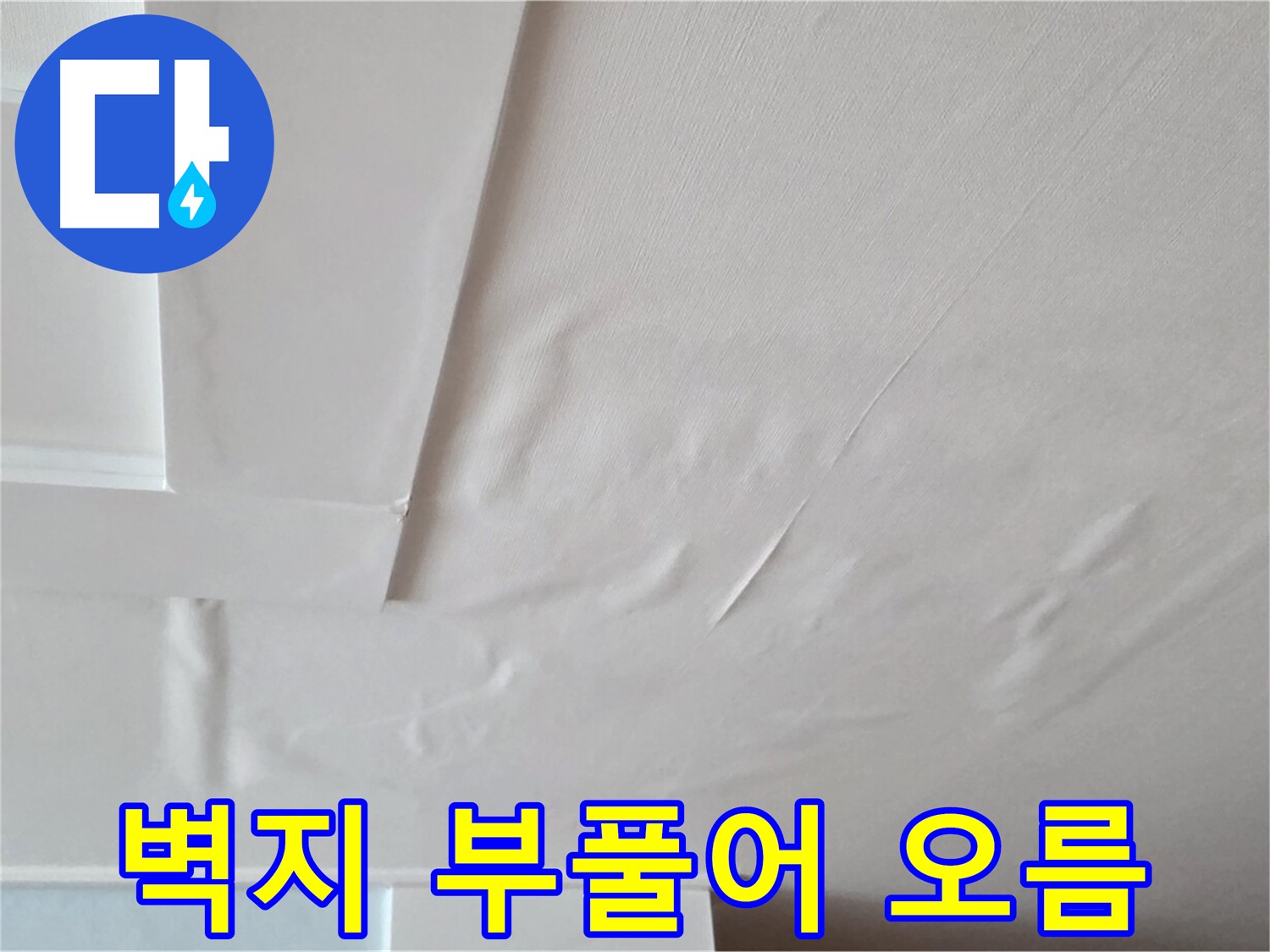 포천 일동 아파트 천장 누수 - 벽지 부풀어 오름 현상 확인 및 긴급 진단