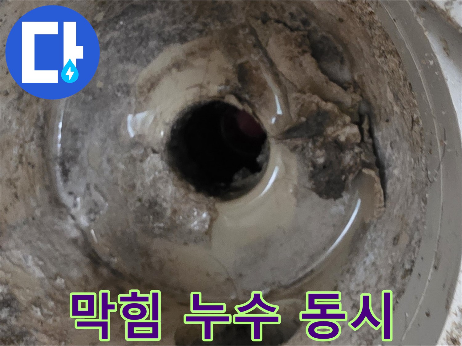 포천시 일동면 기산베스트빌 아파트 - 베란다 배수구 막힘과 누수, 한 번에 해결!