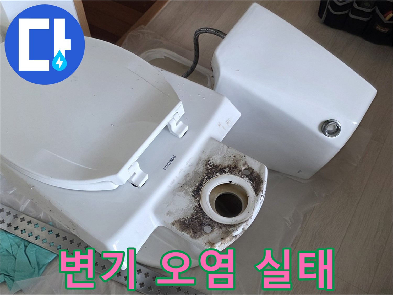 포천시 일동면 운악청계로 1772 - 변기 분리 후 드러난 충격적인 오염 실태