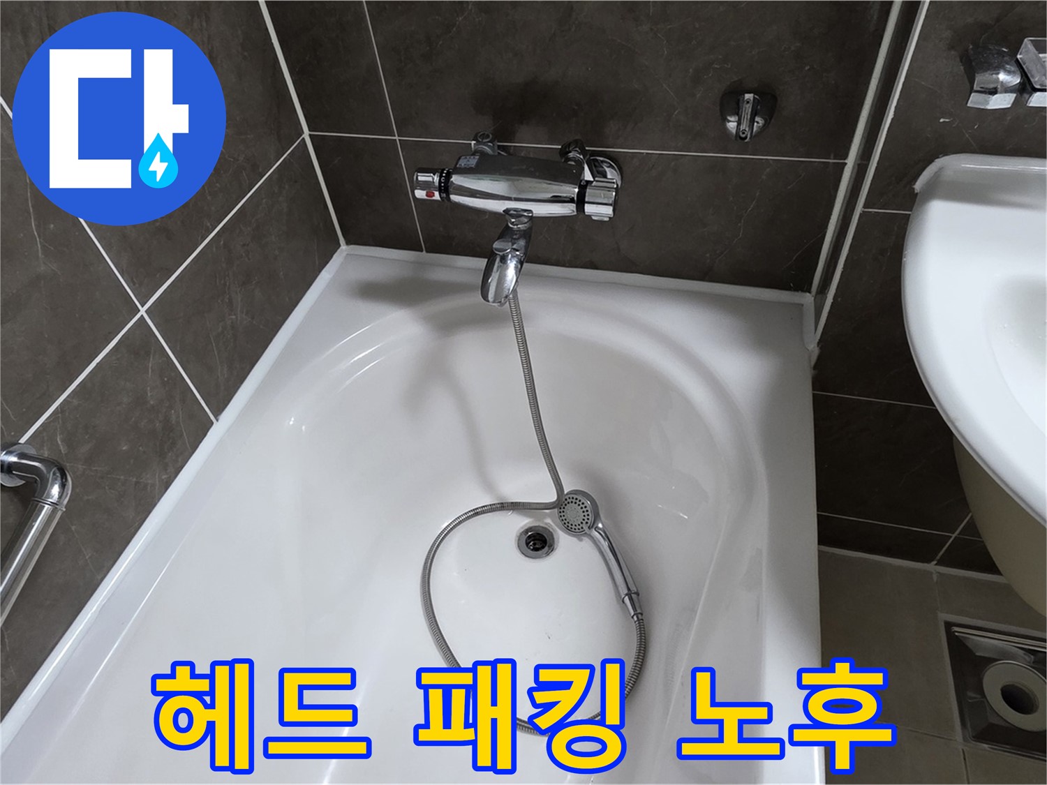 양주 옥정 율정마을 아파트 샤워기 헤드 누수 - 간단하게 고무 패킹만 교체하면 끝!
