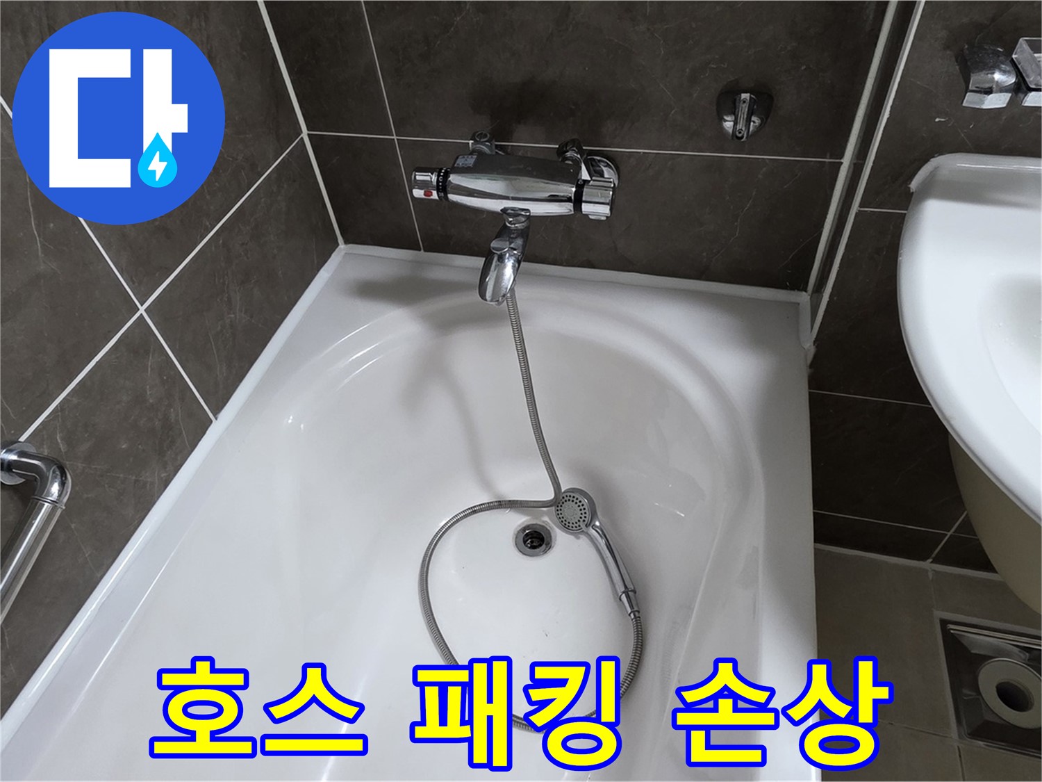 양주 옥정 율정마을 아파트 샤워기 호스 누수 - 손상된 고무 패킹 교체로 해결!
