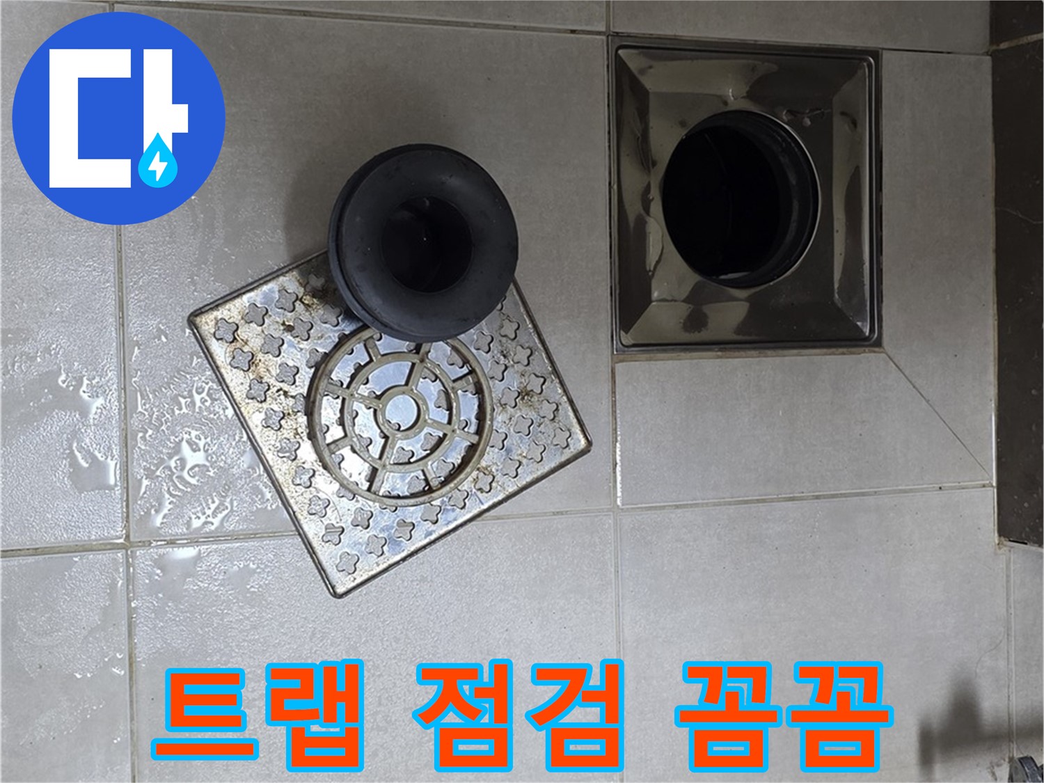 양주 옥정 율정마을 아파트 욕실 누수 해결 - 배수구 트랩 점검으로 문제 해결 시작