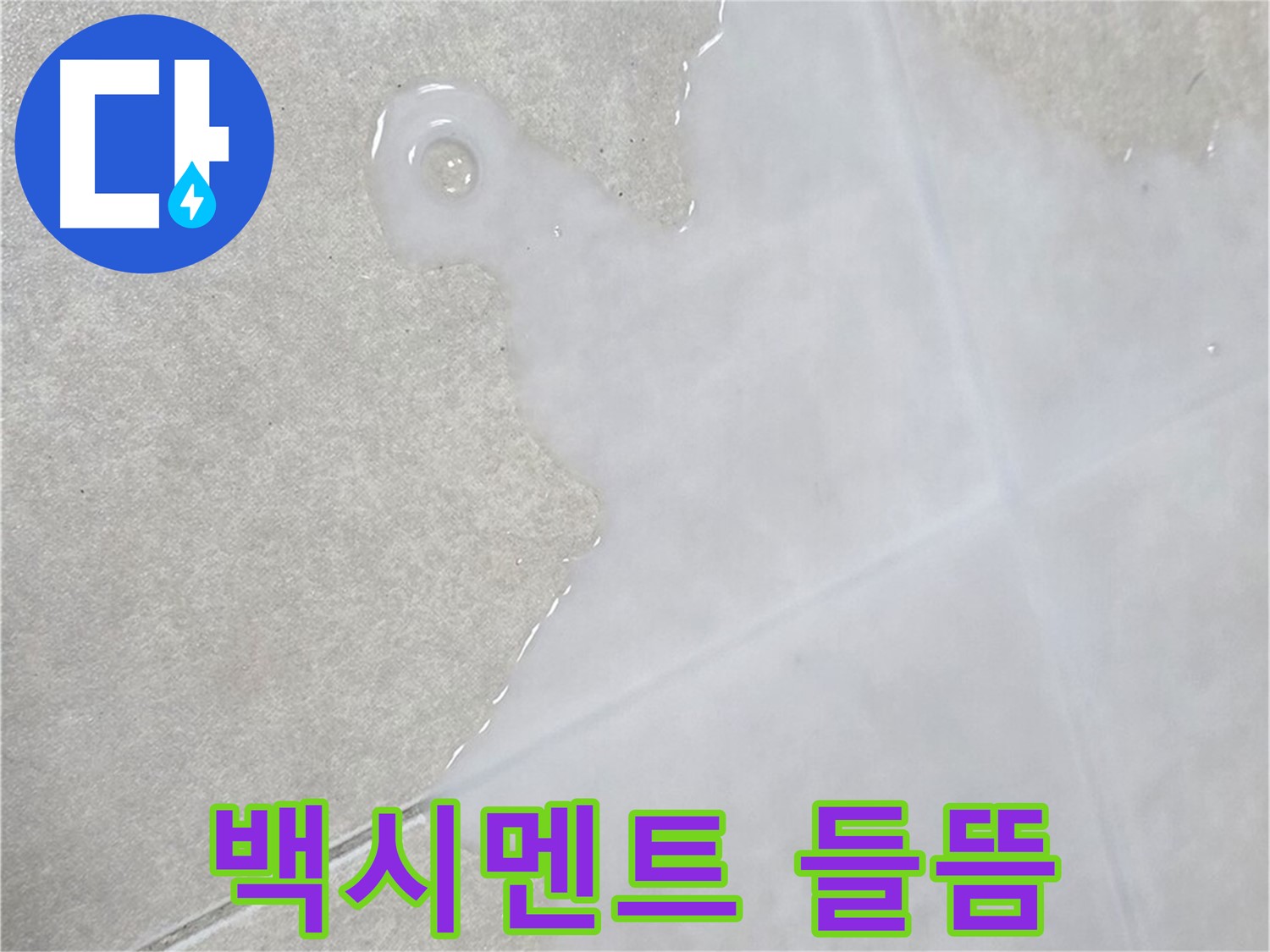 양주 옥정동 율정마을13단지 아파트 백시멘트 들뜸 - 누수 초기 증상일 수 있습니다