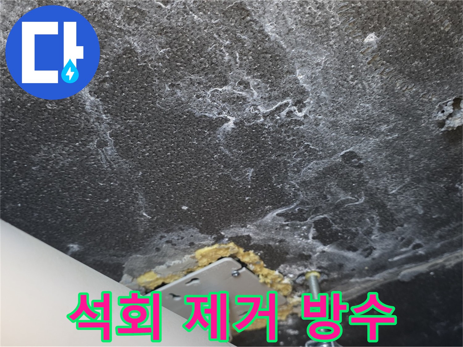 운정어반프라임 누수 - 석회 제거 후 완벽 방수 시공 준비