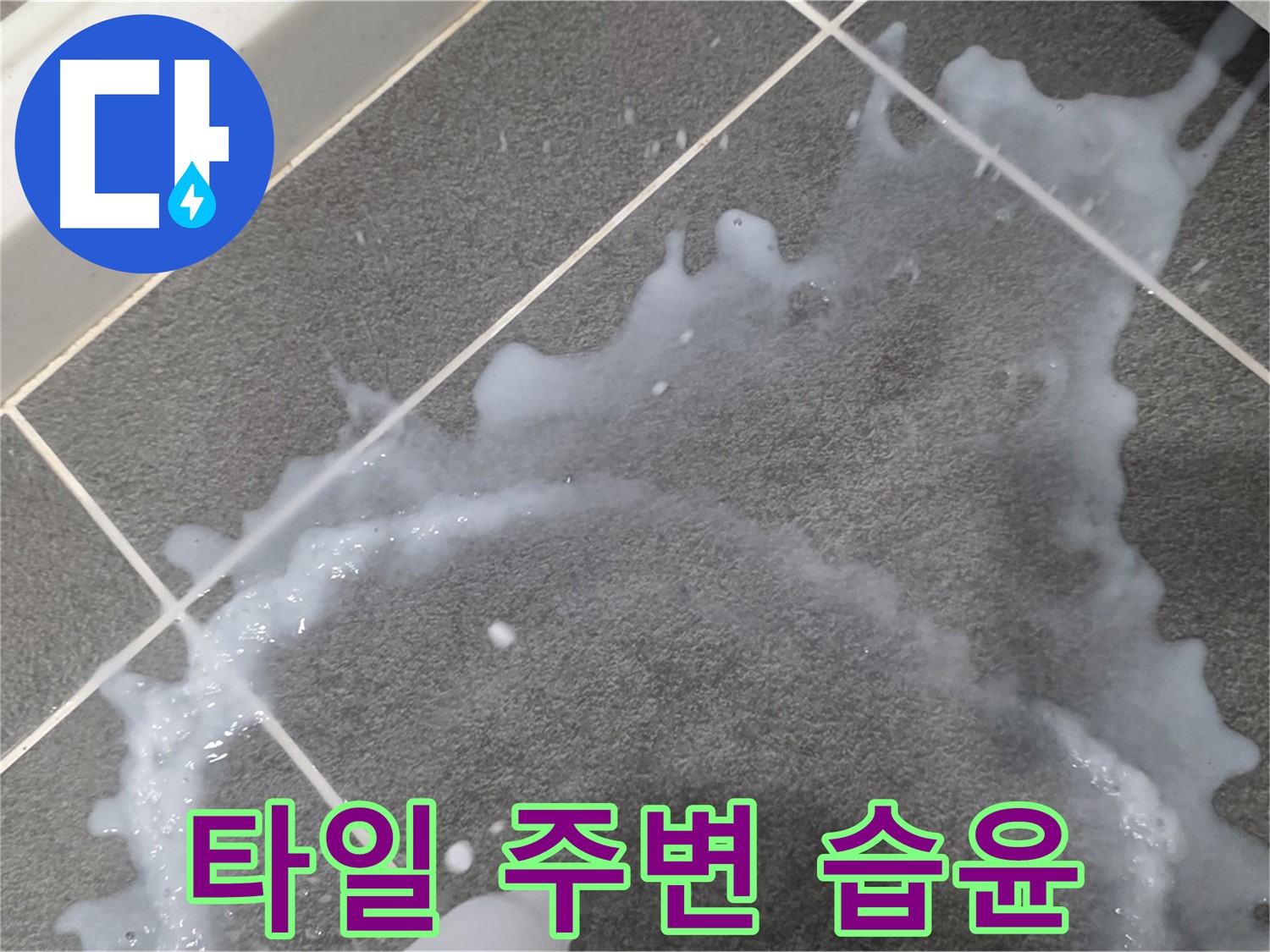 파주시 동패동 운정어반프라임 1201동 아파트 타일 주변 습윤 - 초기 누수 해결, 책임감 있는 시공으로 마무리합니다.