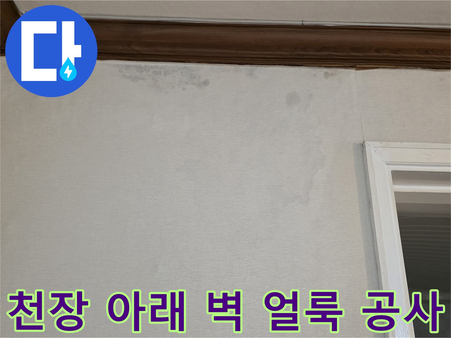 중계동 현대5차 아파트 천장 아래 벽 얼룩 - 누수 탐지부터 완벽한 공사
