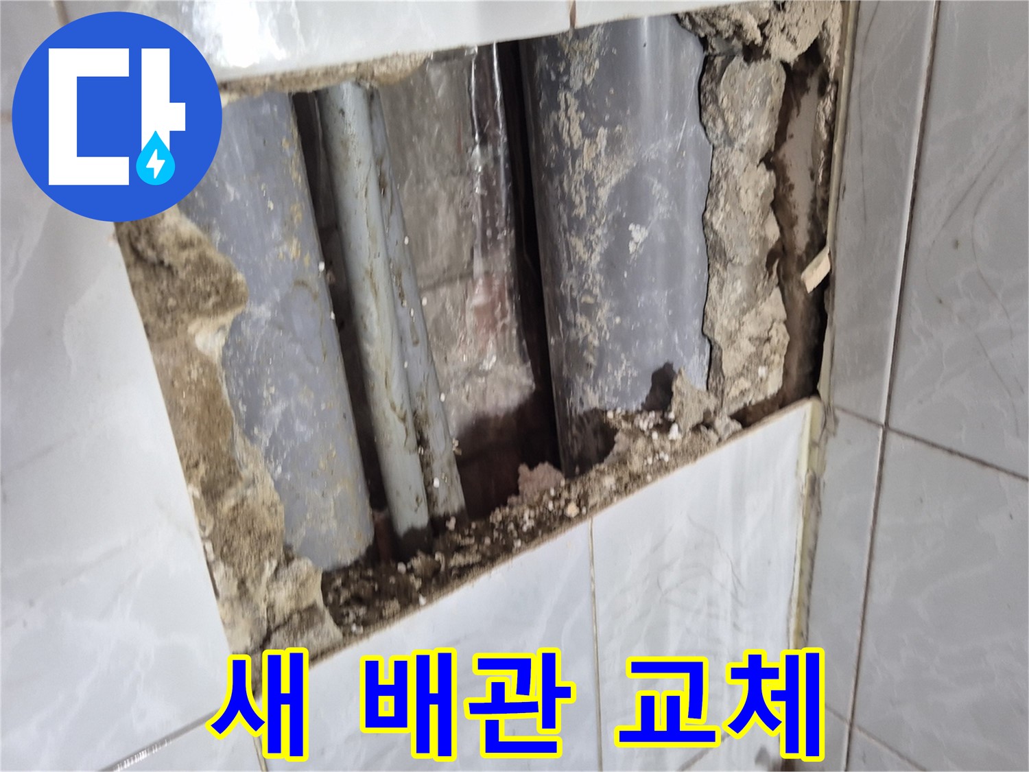 창동 누수 해결 - 곰팡이 싹 제거! 새 배관으로 교체하고 뽀송뽀송하게 변신!