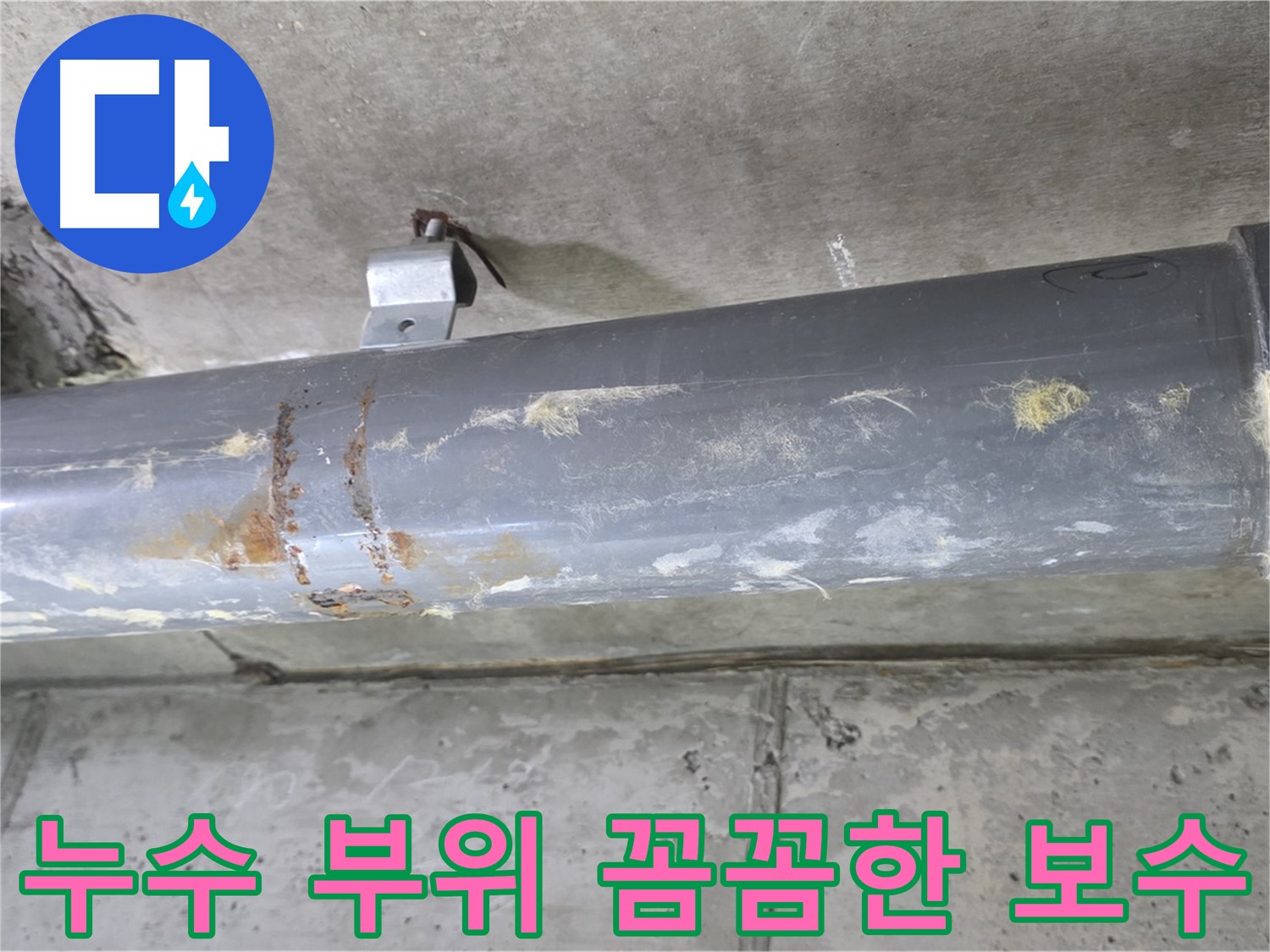누수 부위 꼼꼼한 보수 - 누수 지점을 정확하게 찾아 꼼꼼하게 보수하여 재발을 방지합니다.