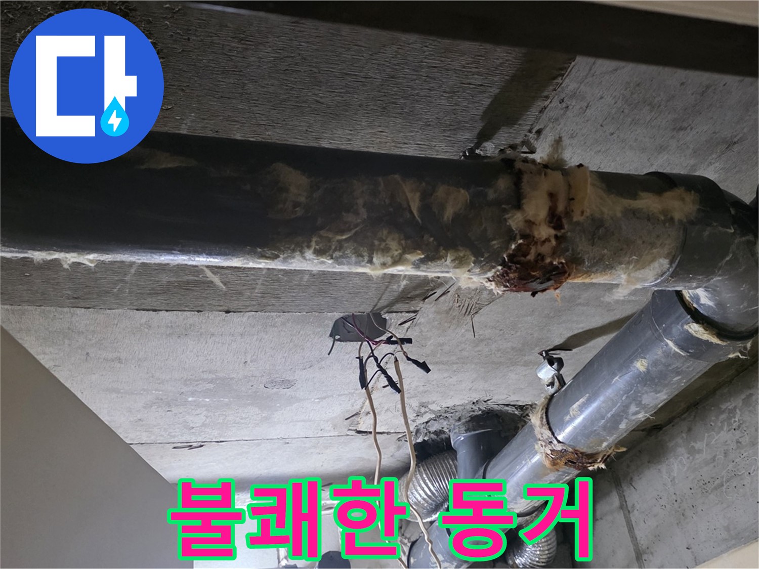 새절역 현대아파트 - 곰팡이 핀 보온재, 낡은 배관과의 불쾌한 동거를 끝내세요