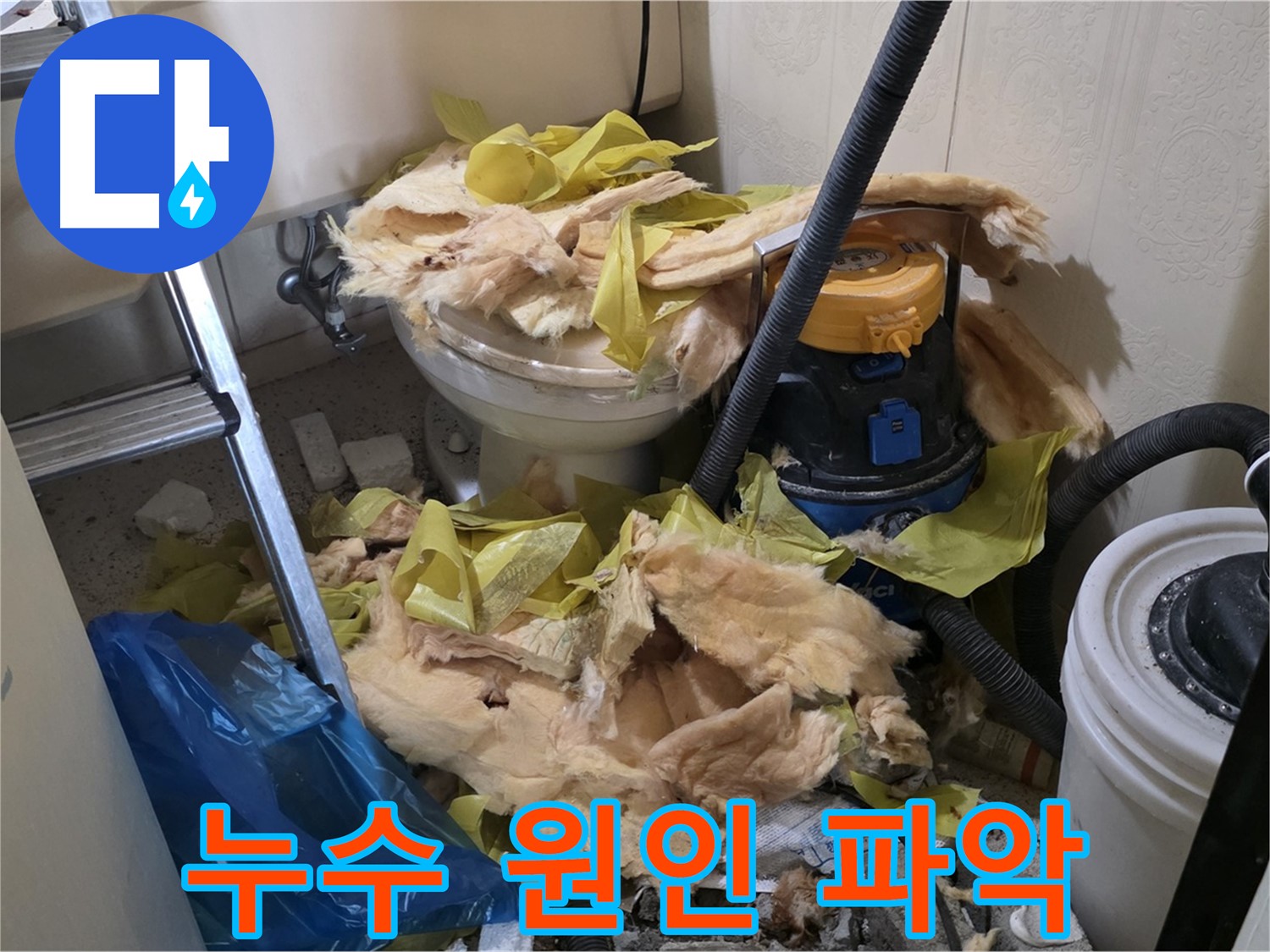 새절역 현대아파트 화장실 누수 - 변기 하단 누수 원인 파악 중
