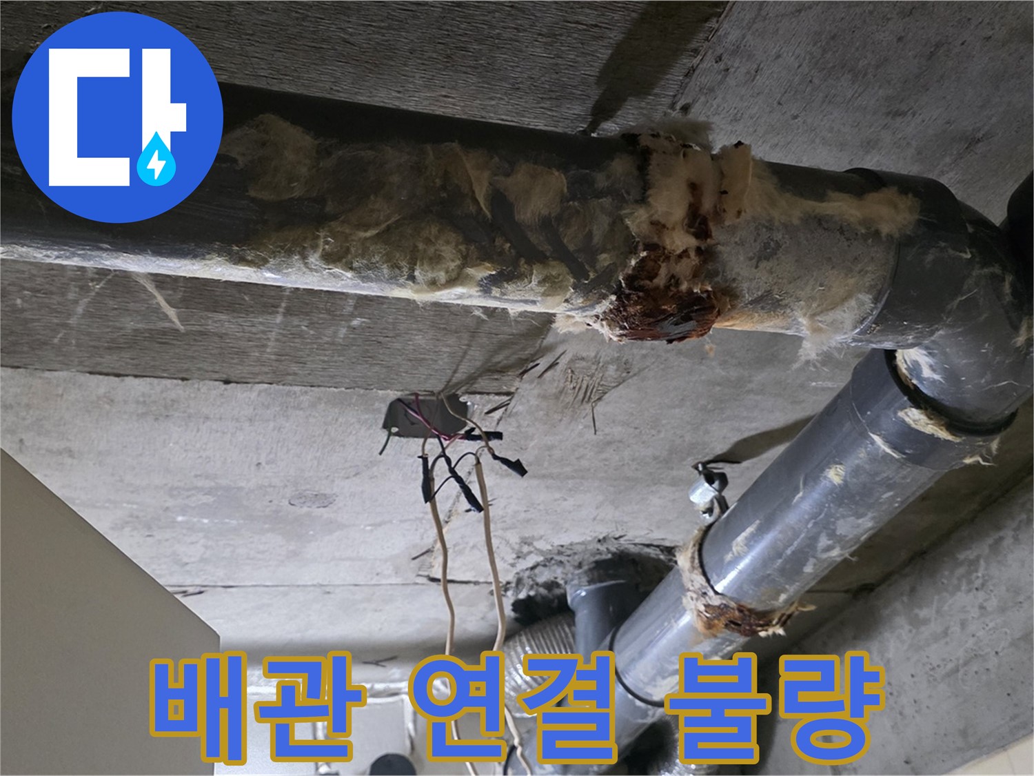 신사동 새절역현대아파트 누수 - 오수 배관 연결 불량 긴급 누수 점검