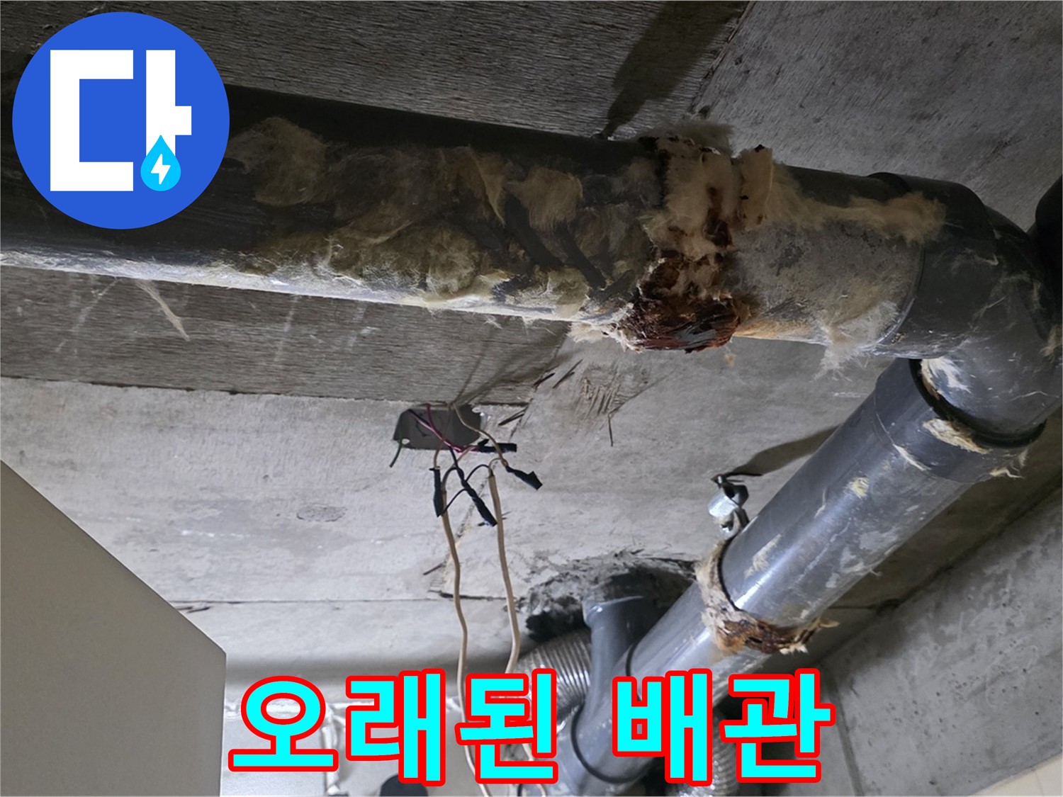 은평구 신사동 누수 - 오래된 오수 배관