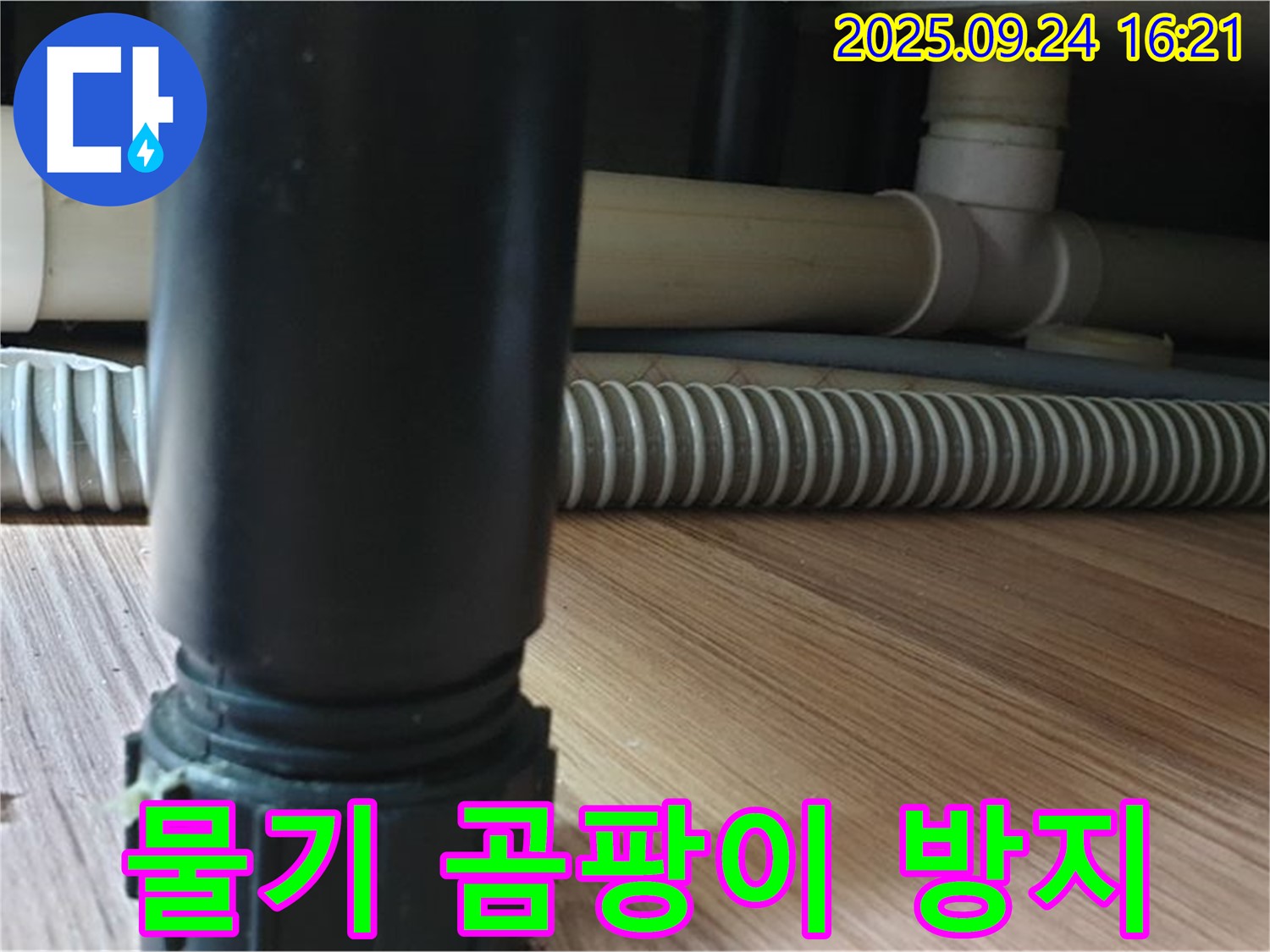 월계3동 싱크대 배수관 주변 물기 - 곰팡이로 번지기 전에 누수를 잡아야 합니다.