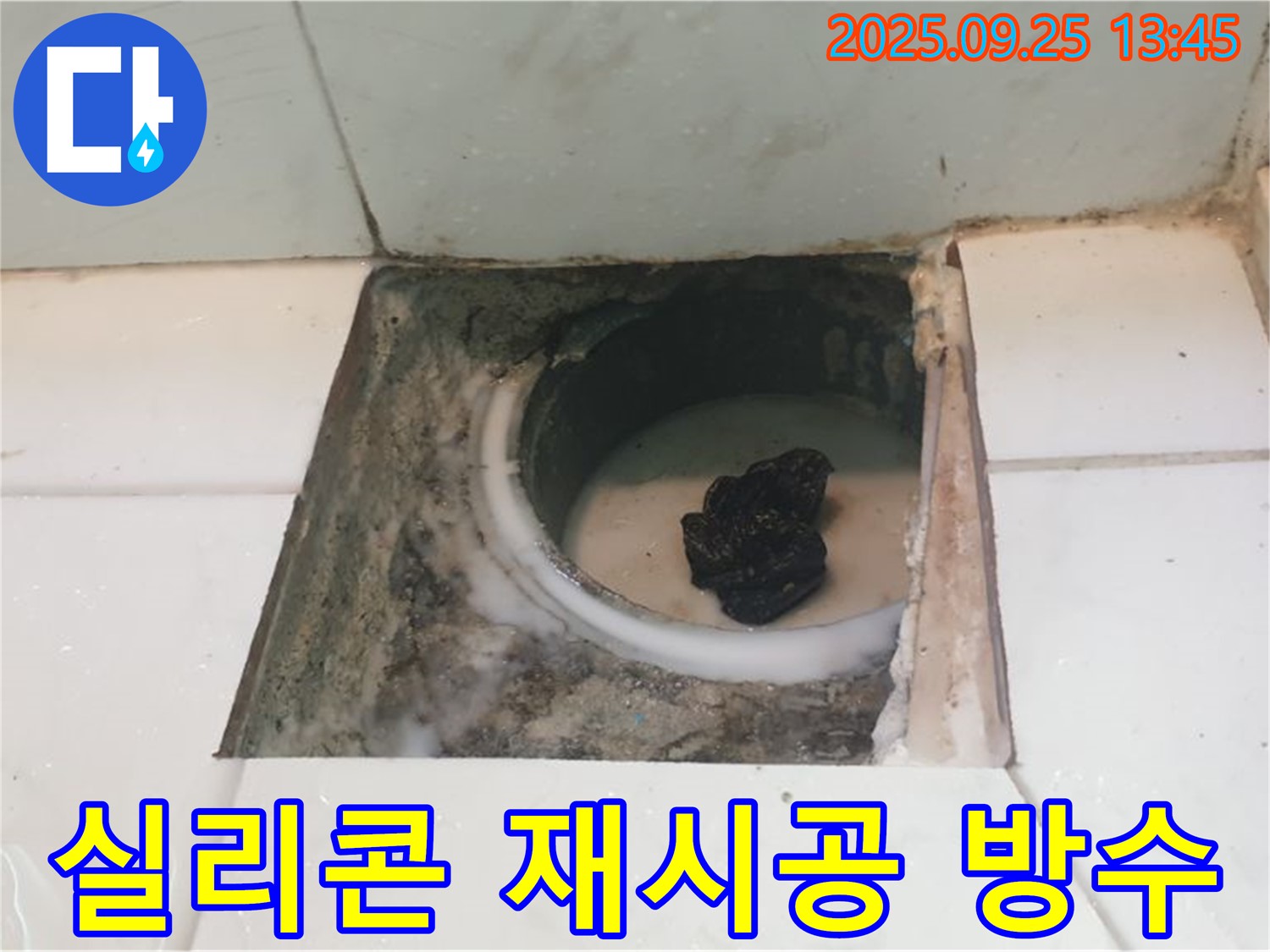 의정부 누수 - 욕실 배수구 주변 실리콘 재시공으로 완벽 방수