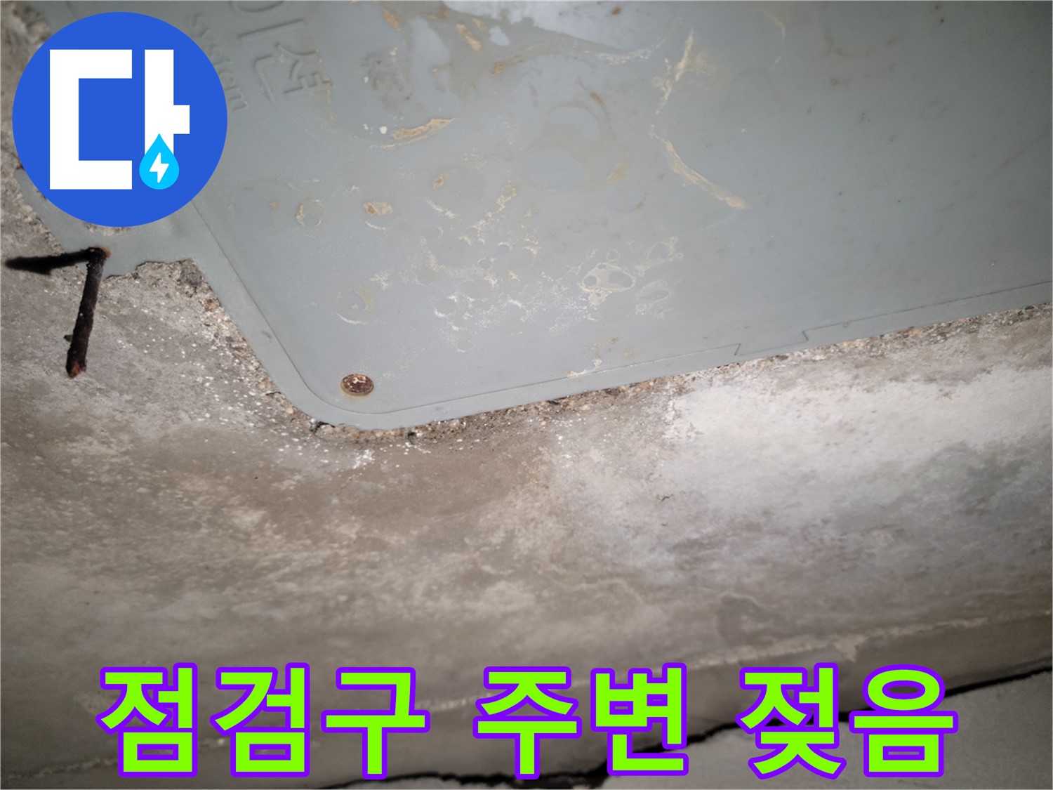 동두천 누수 - 생연동 천장 점검구 주변 젖음 - 누수 의심