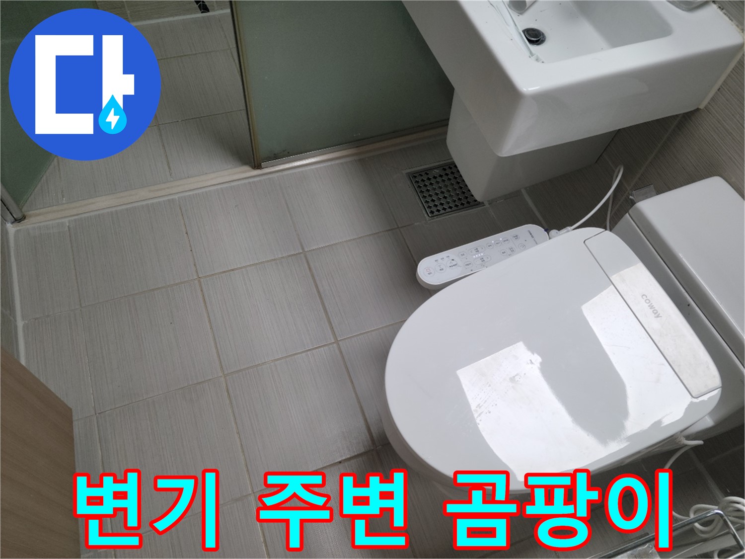 동두천 누수 전문 - 욕실 변기 주변 곰팡이 원인 진단 및 누수 여부 확인