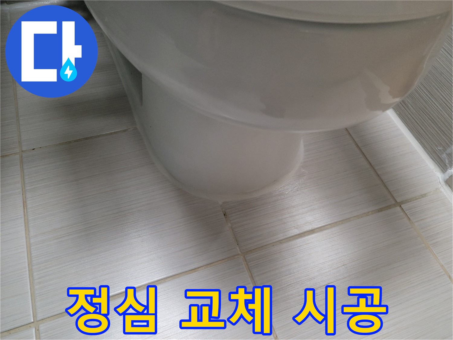 변기 정심 불량 - 새 정심으로 교체하여 누수와 악취를 동시에 해결합니다.