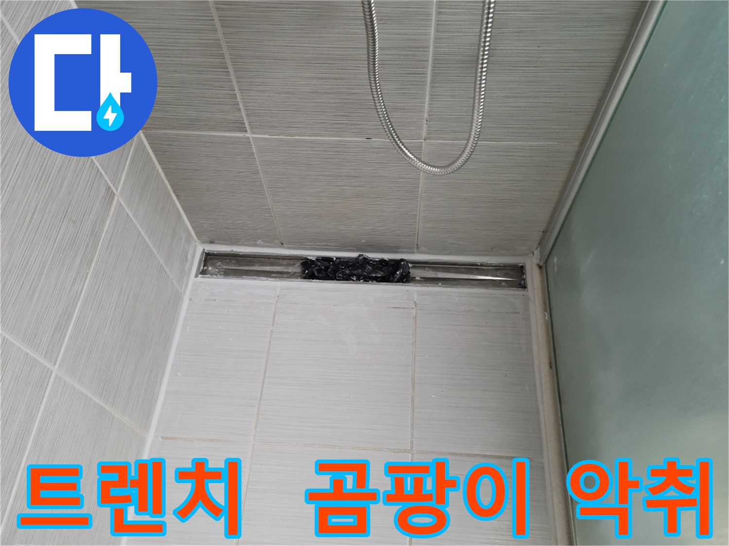 샤워부스 트렌치 - 곰팡이와 악취