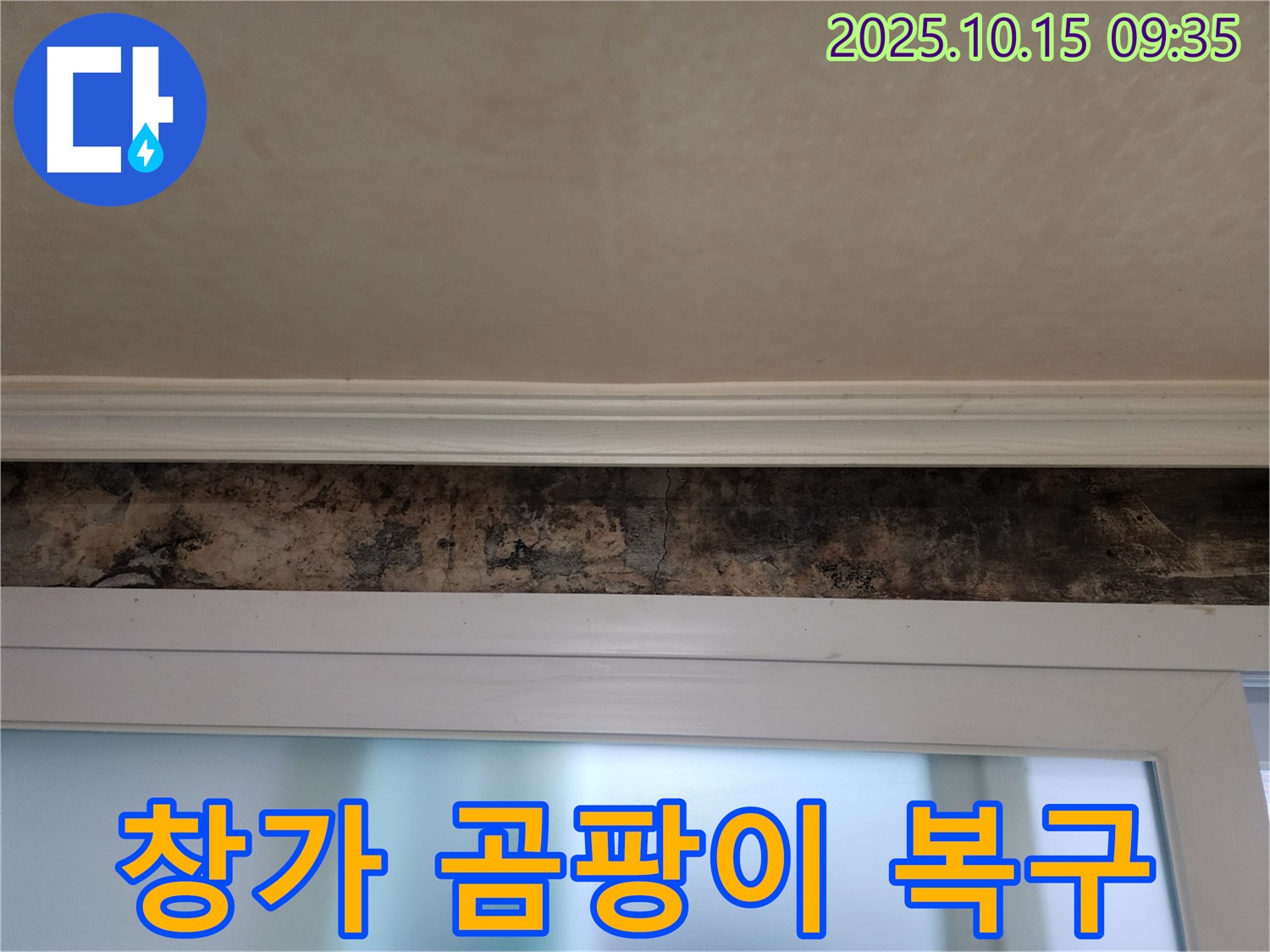 공릉동 누수 - 곰팡이 핀 창가 완벽 복구 시공 사례